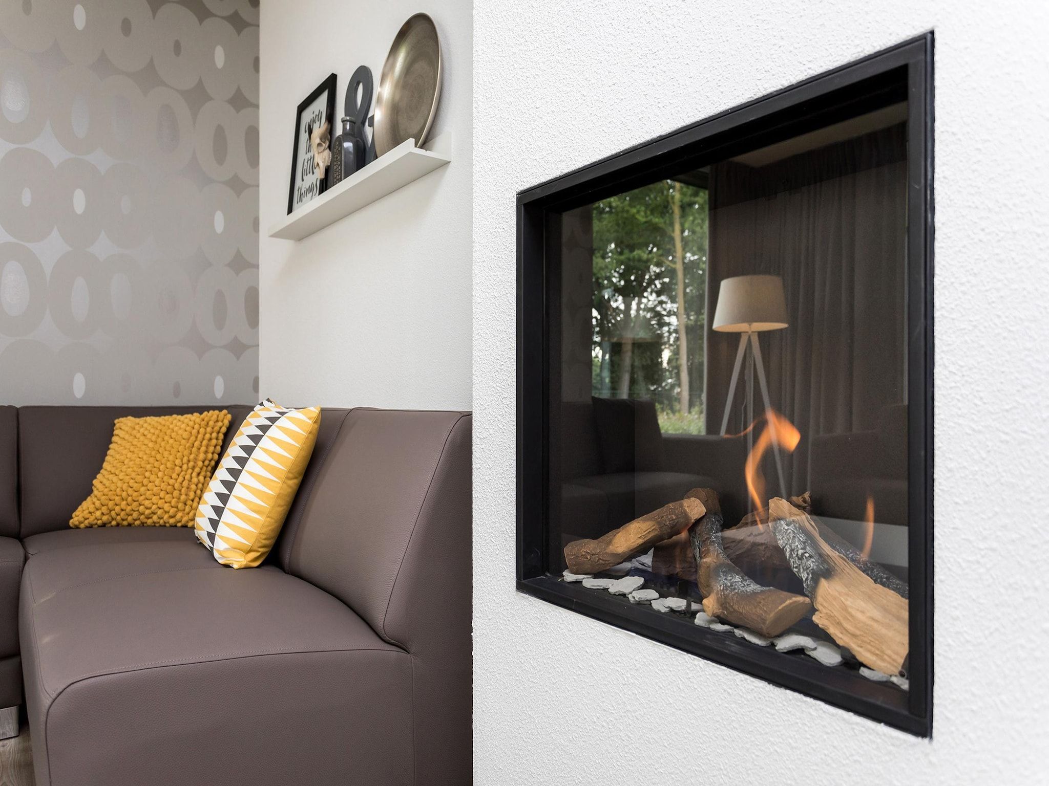 De woonkamer van Buitenhof De Leistert 27 in Roggel