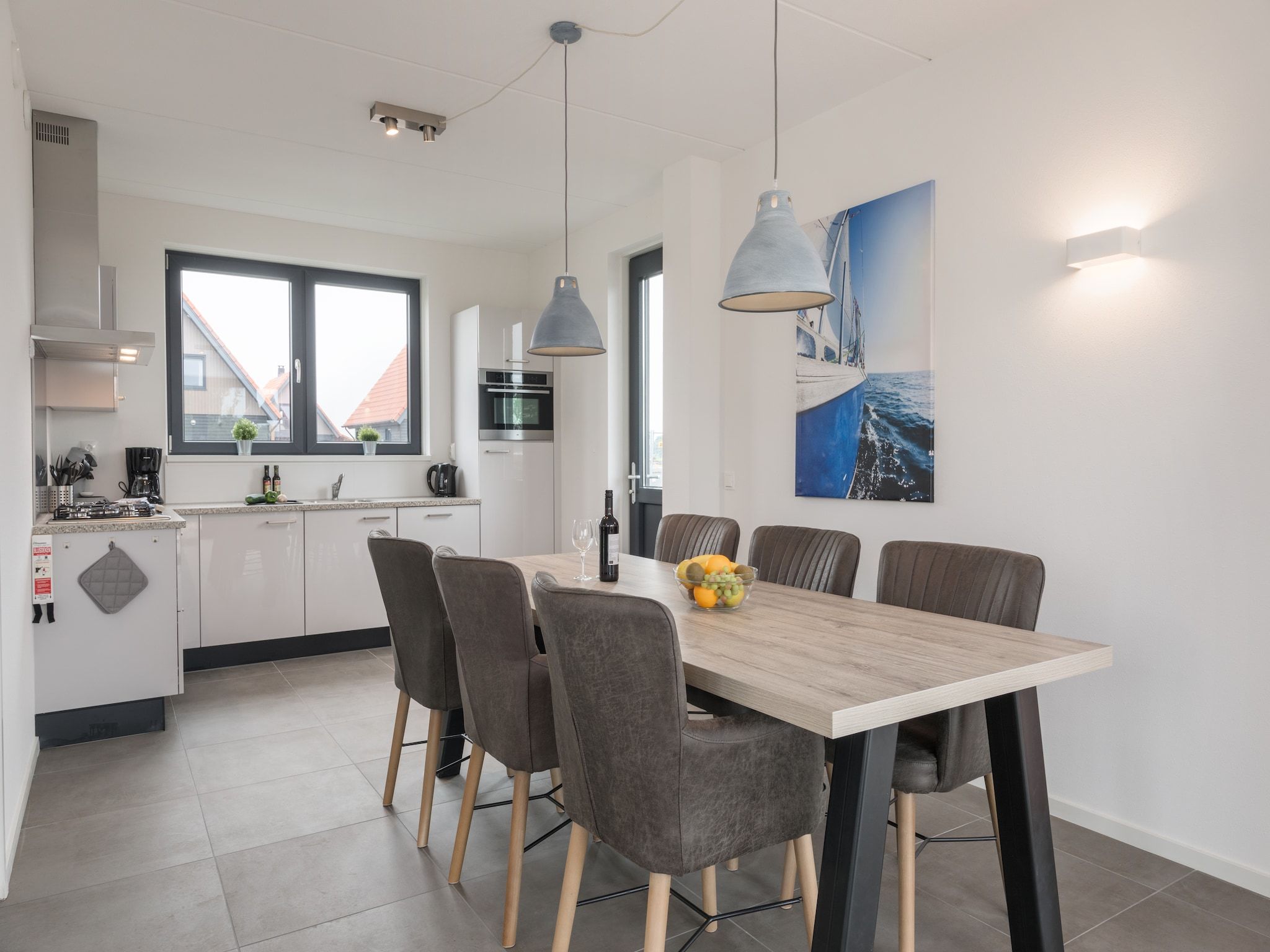 De eetkamer van Waterstaete Ossenzijl 1 in Ossenzijl