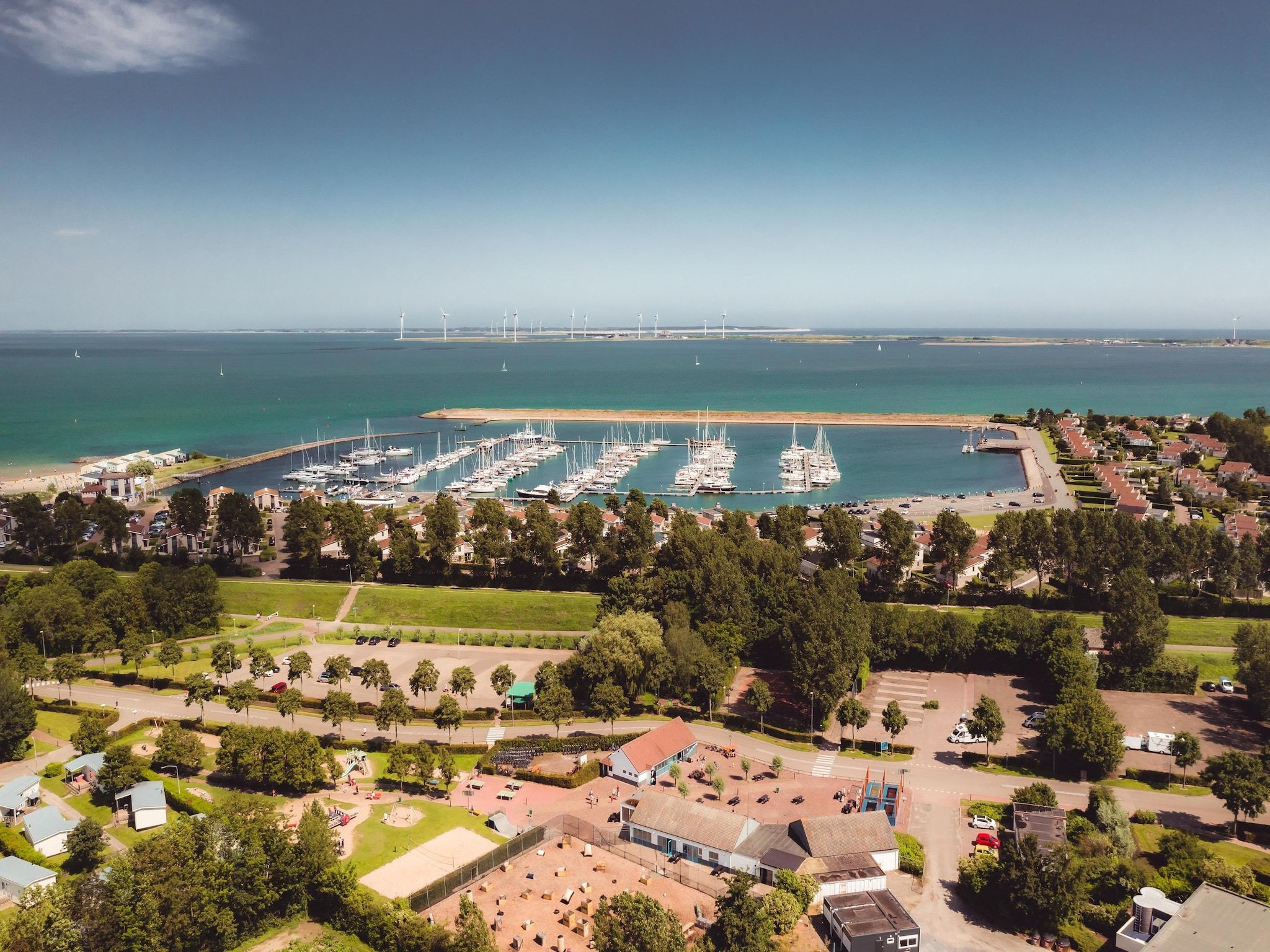 Het uitzicht vanaf Roompot Beach Resort 21 in Kamperland