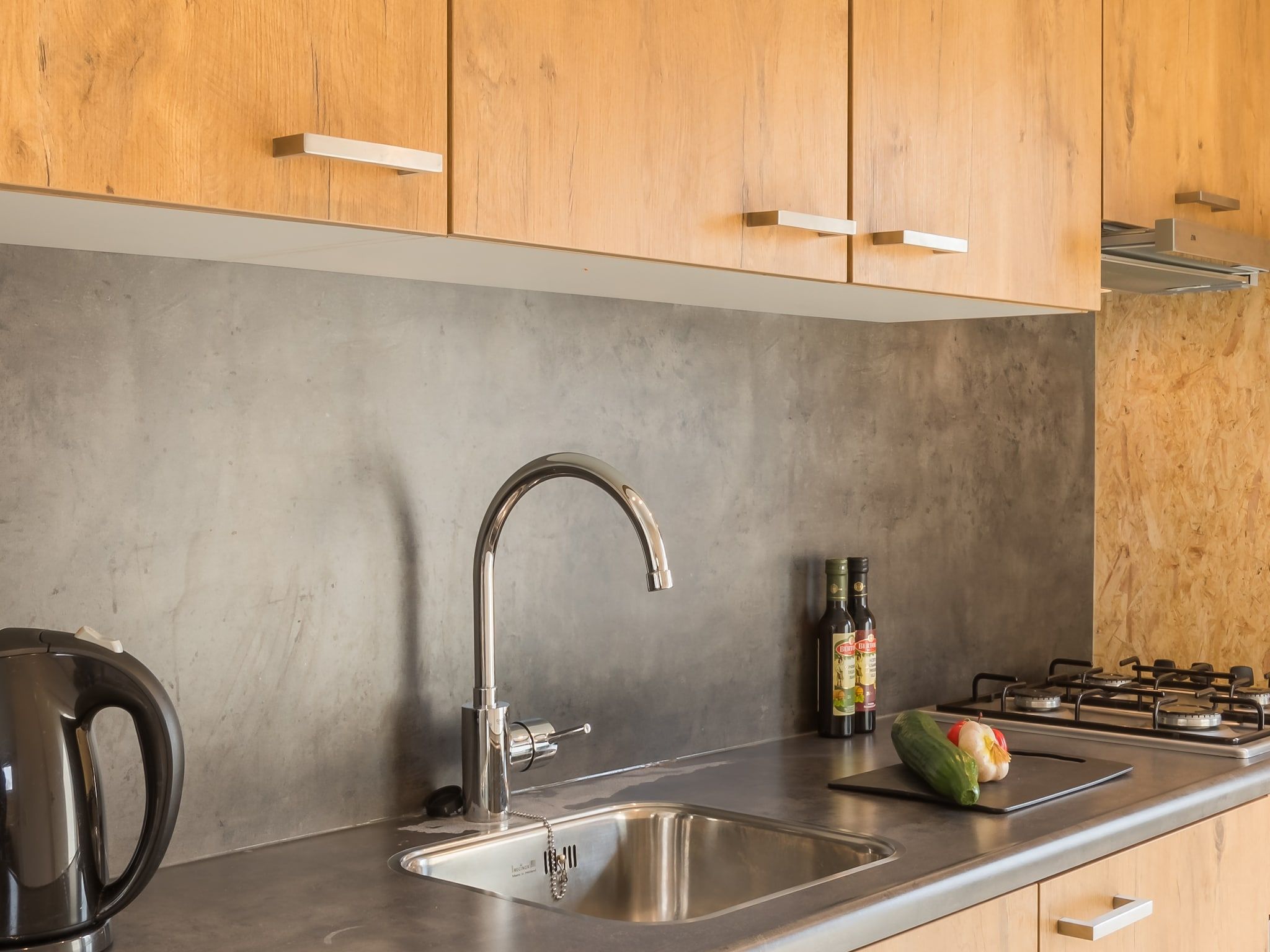 De keuken van Vakantiepark Hunzedal 11 in Borger