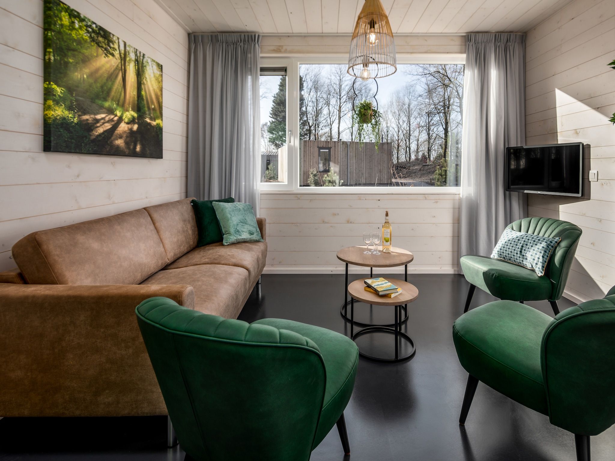 De woonkamer van Vakantiepark Schaijk 4 in Schaijk