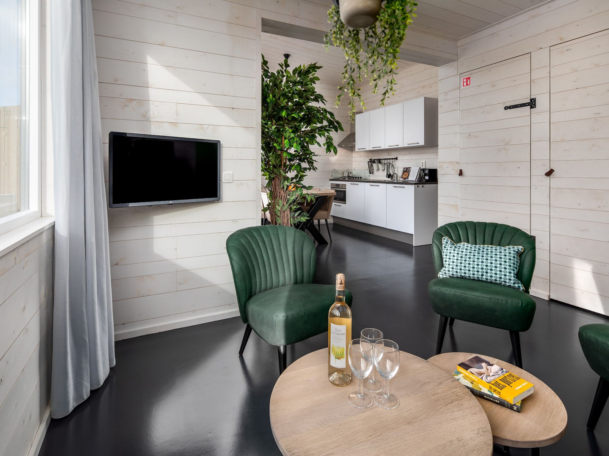 De woonkamer van Vakantiepark Schaijk 4 in Schaijk