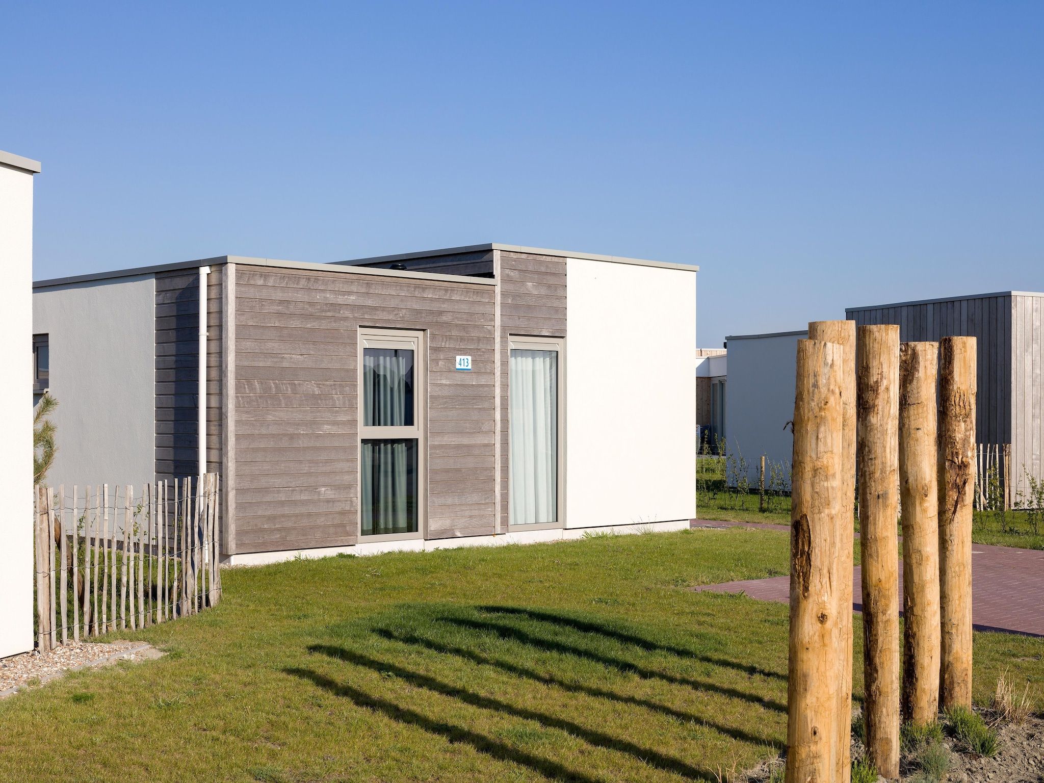 De buitenkant van Beach Resort Nieuwvliet-Bad 5 in Nieuwvliet-Bad