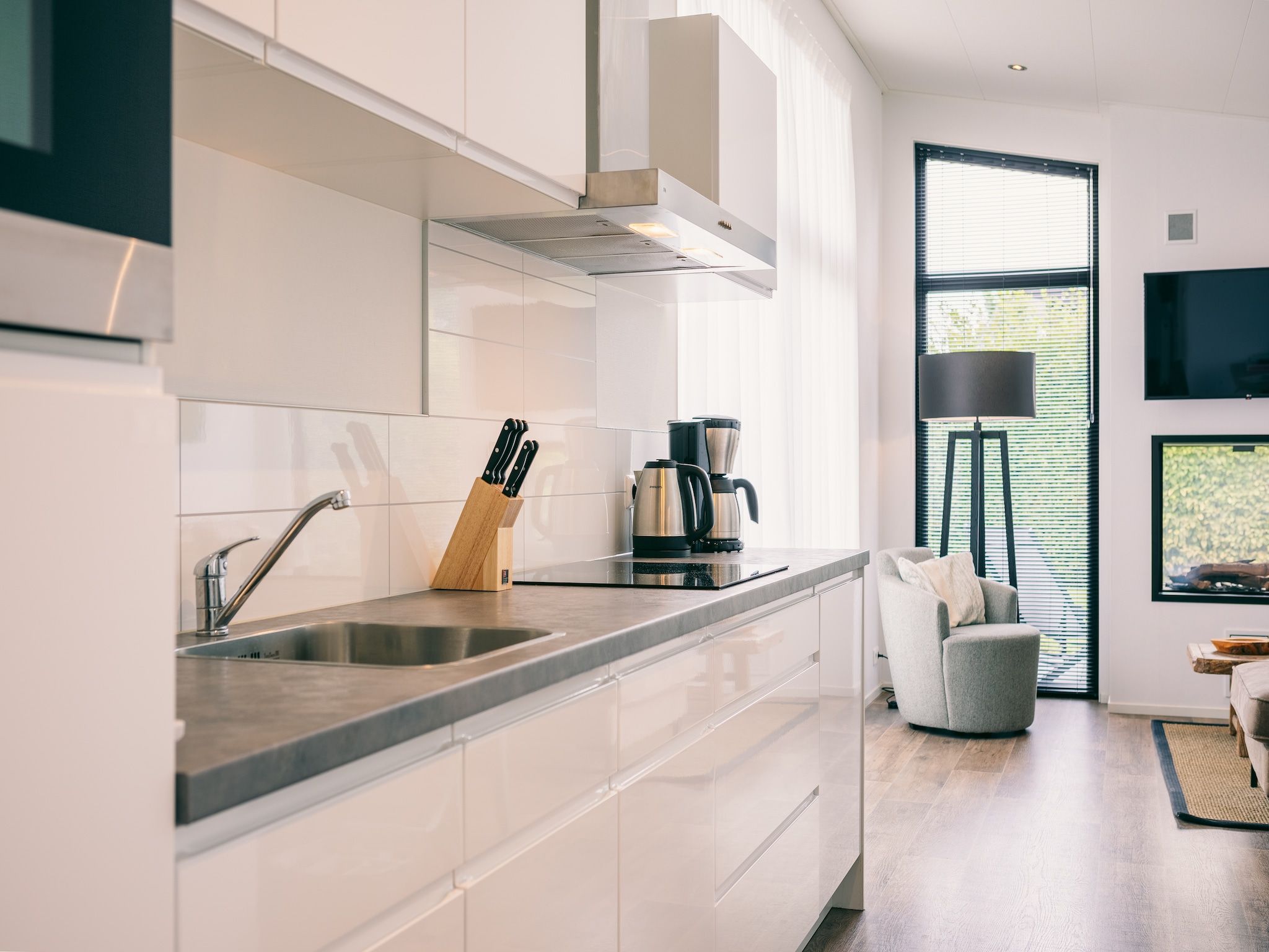 De keuken van Vakantiepark Zeedijk 1 in Herkingen