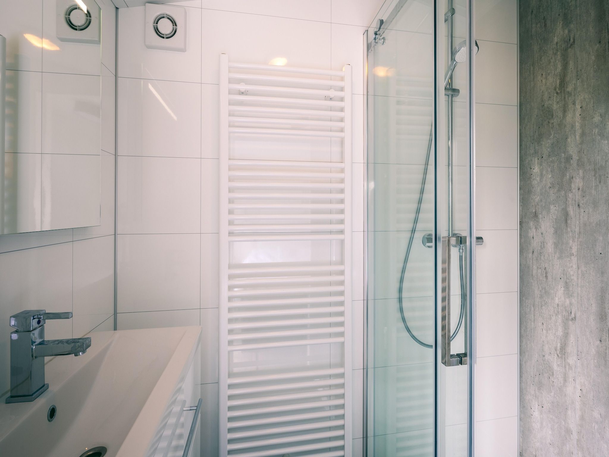 De badkamer van Vakantiepark Zeedijk 2 in Herkingen