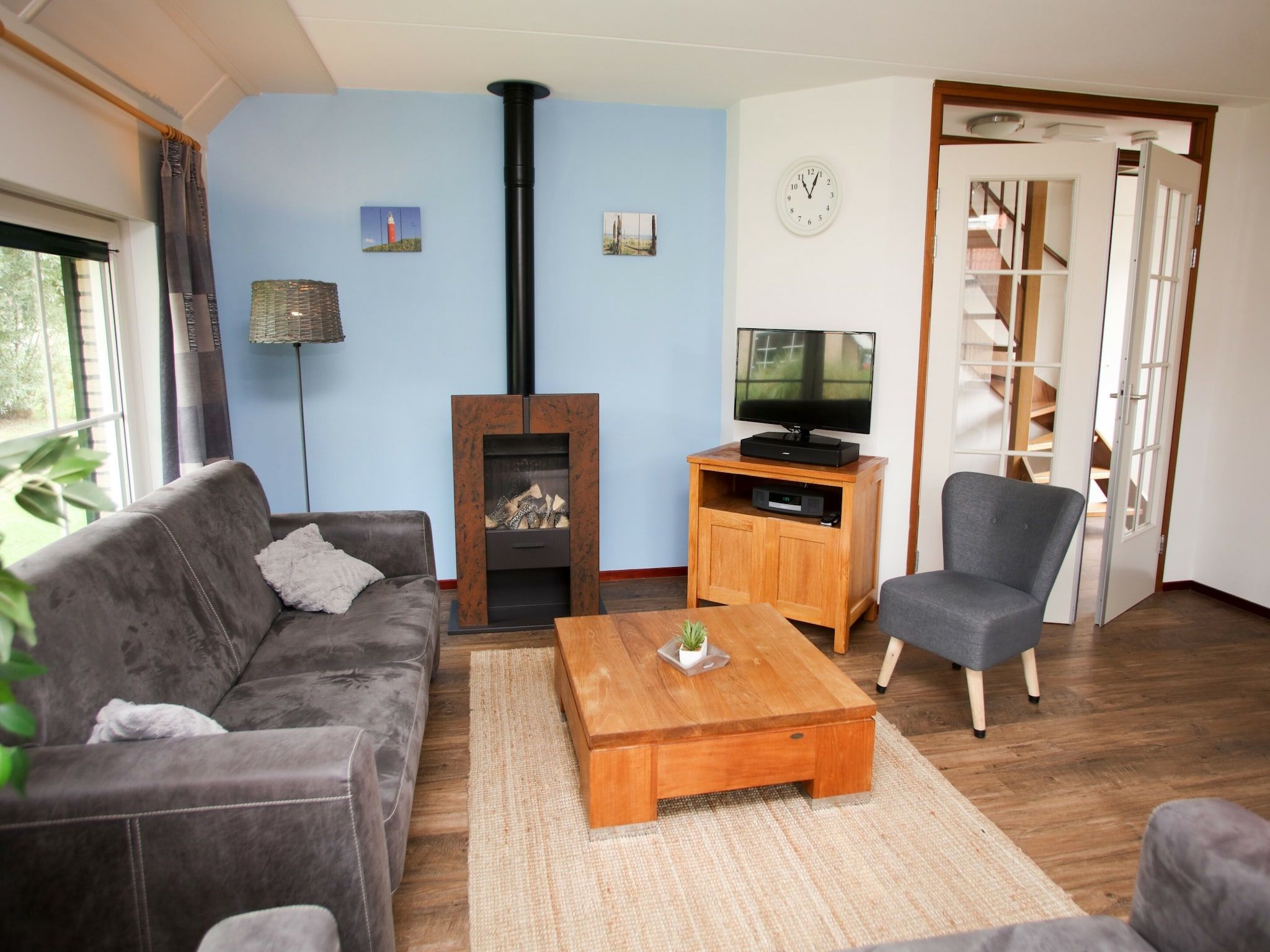 De woonkamer van Kustpark Texel 11 in De Koog