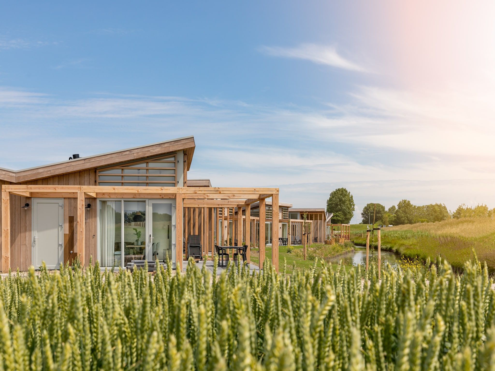 Het uitzicht vanaf Water Village 2 in Kamperland