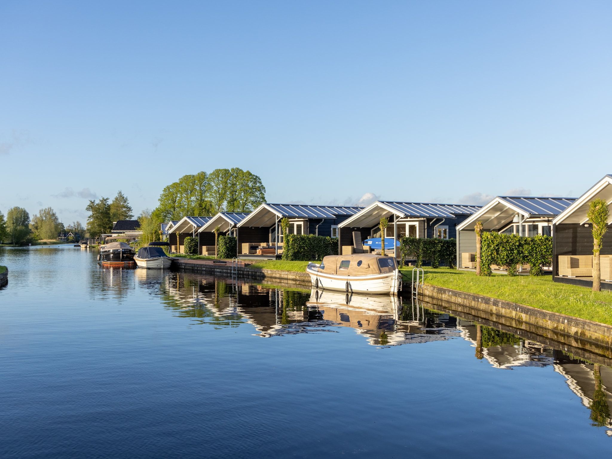 De buitenkant van Waterpark Terkaple 1 in Terkaple