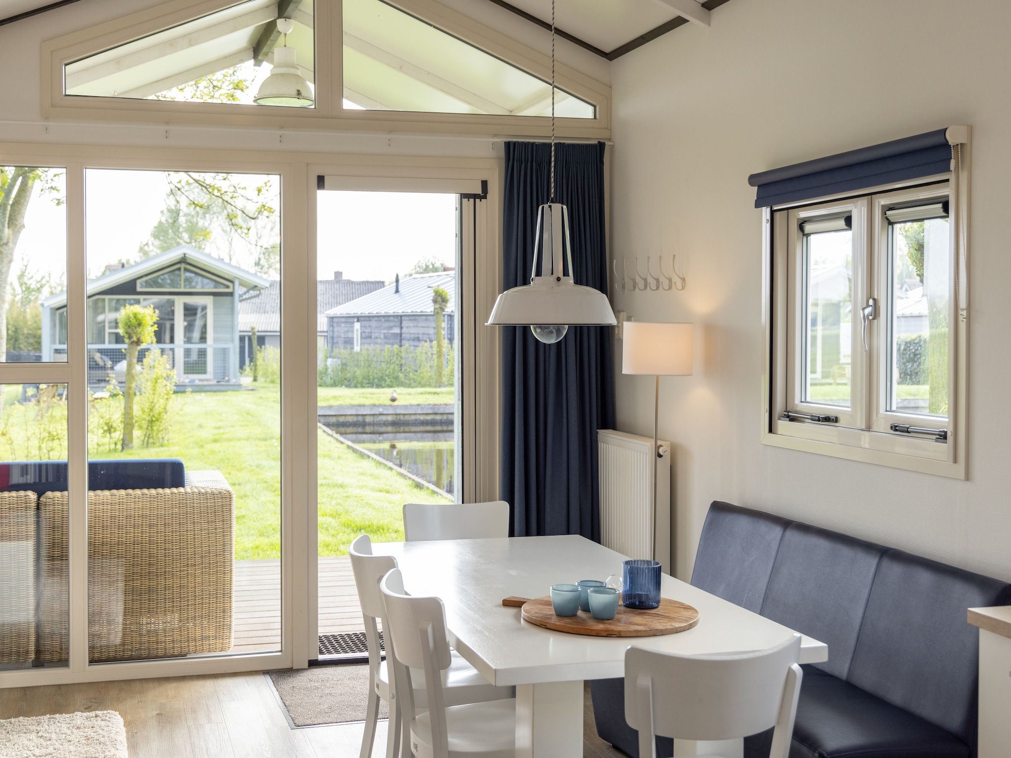 De woonkamer van Waterpark Terkaple 2 in Terkaple