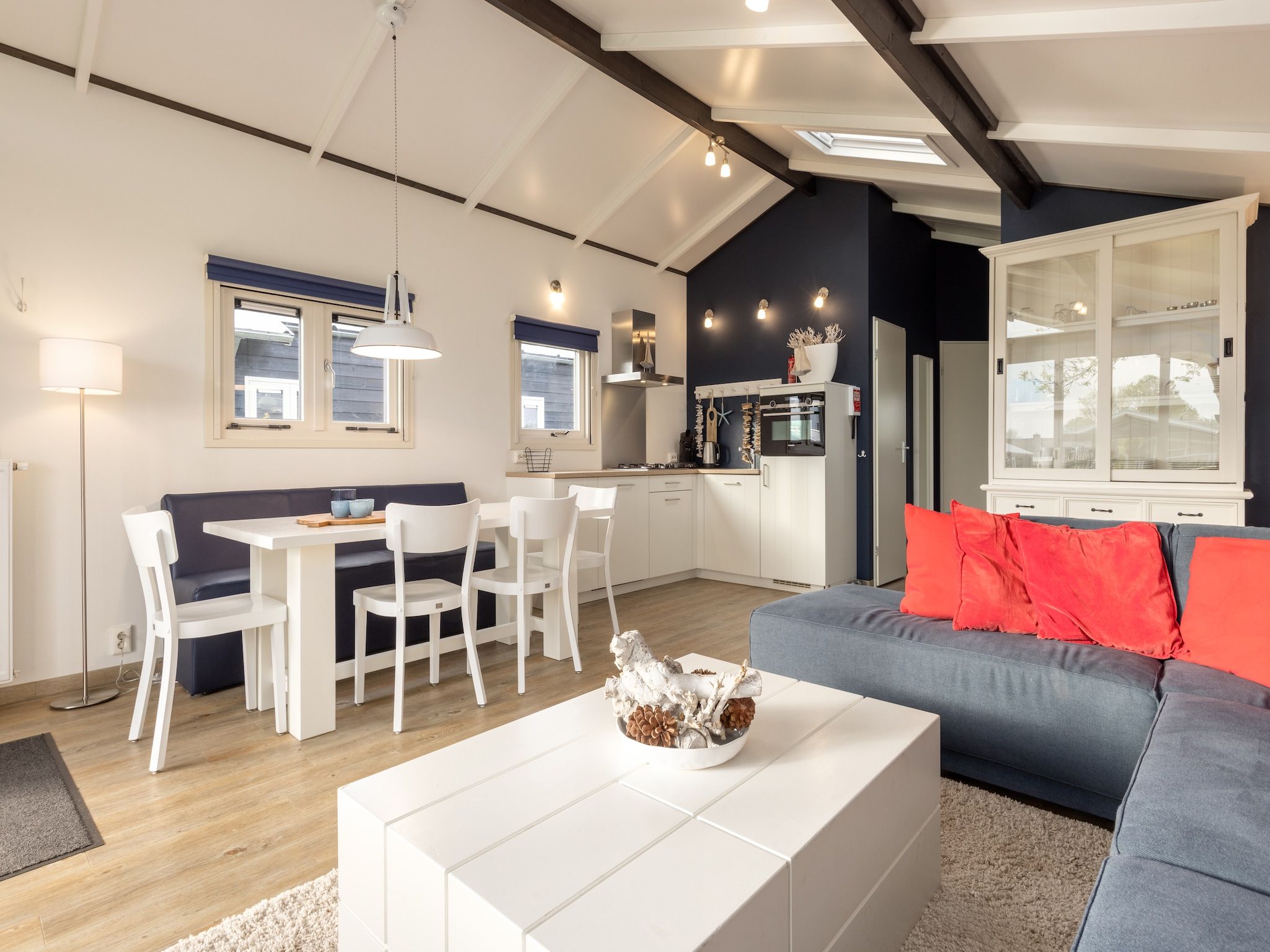 De woonkamer van Waterpark Terkaple 2 in Terkaple