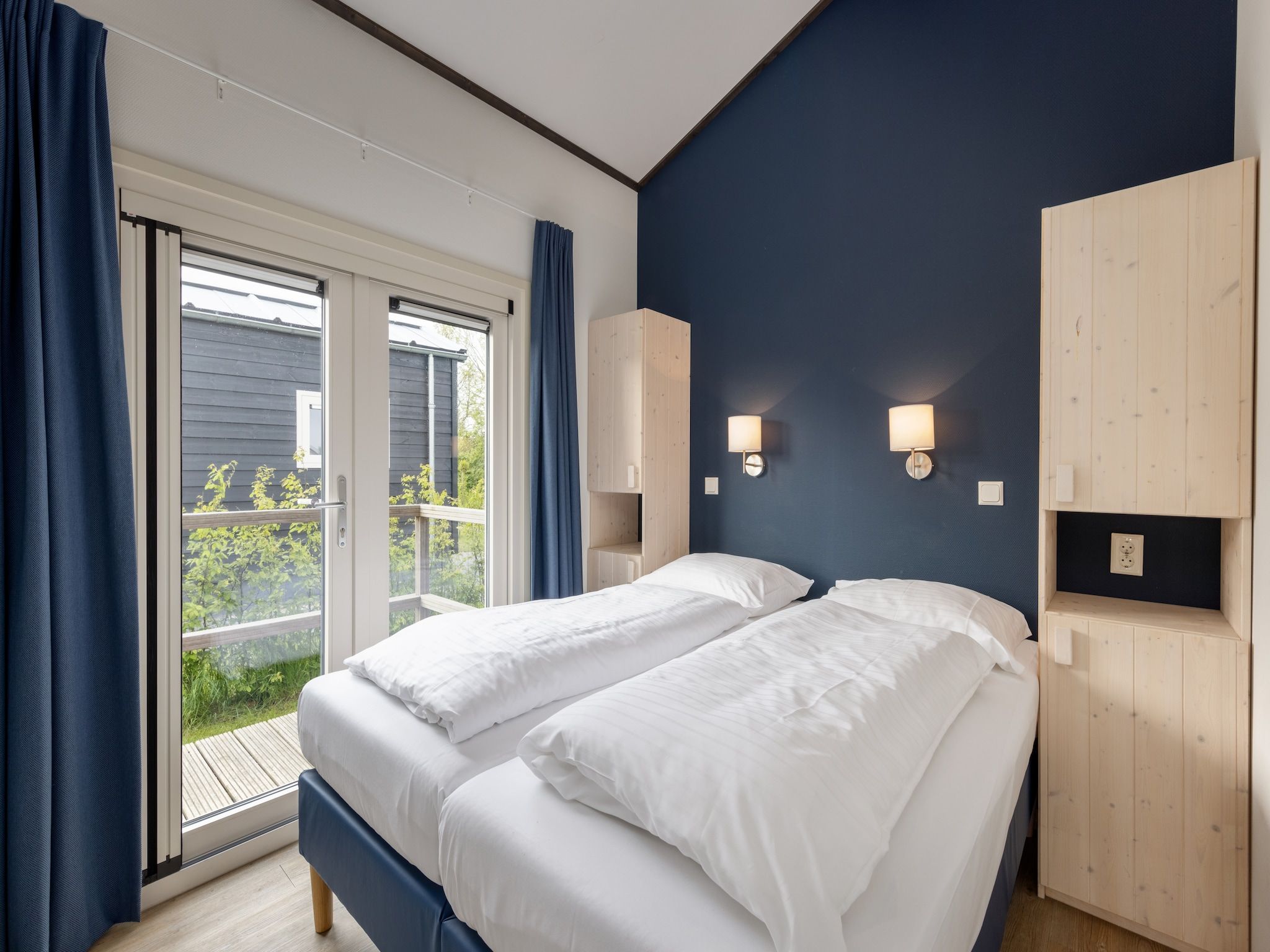 Een slaapkamer van Waterpark Terkaple 2 in Terkaple