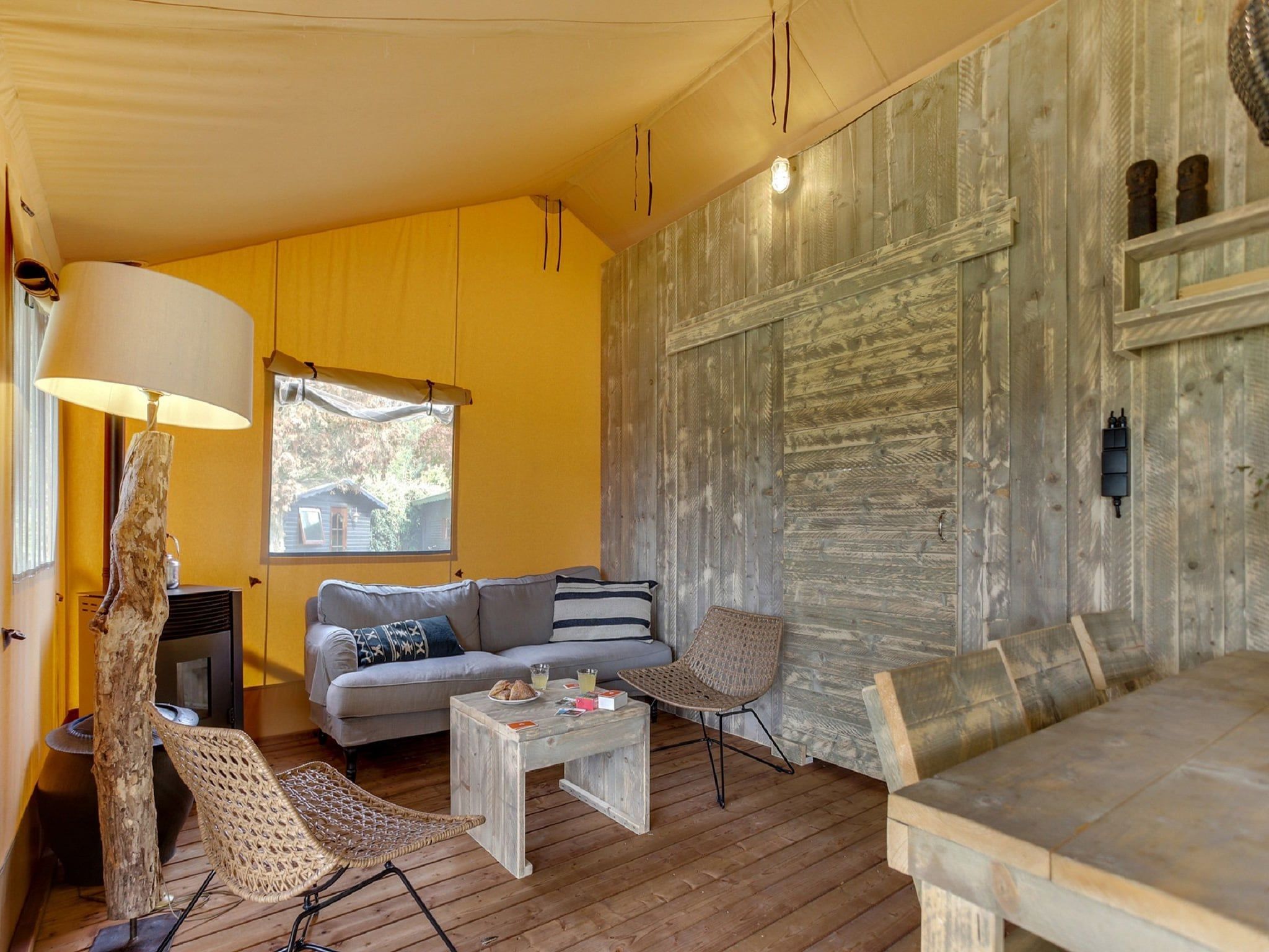 De woonkamer van Vakantiepark Sandberghe 10 in Uden