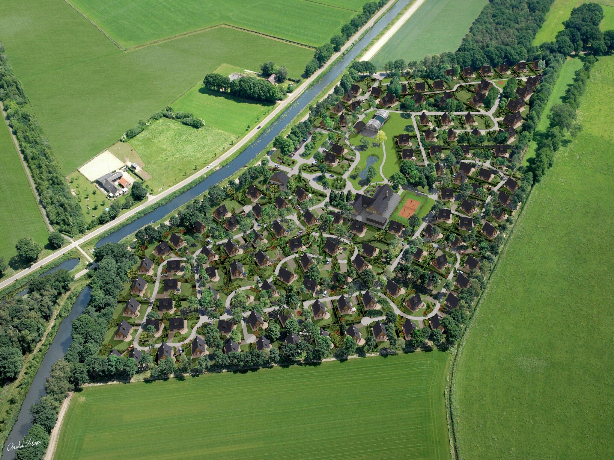 De buitenkant van Hof van Salland 10 in Hellendoorn