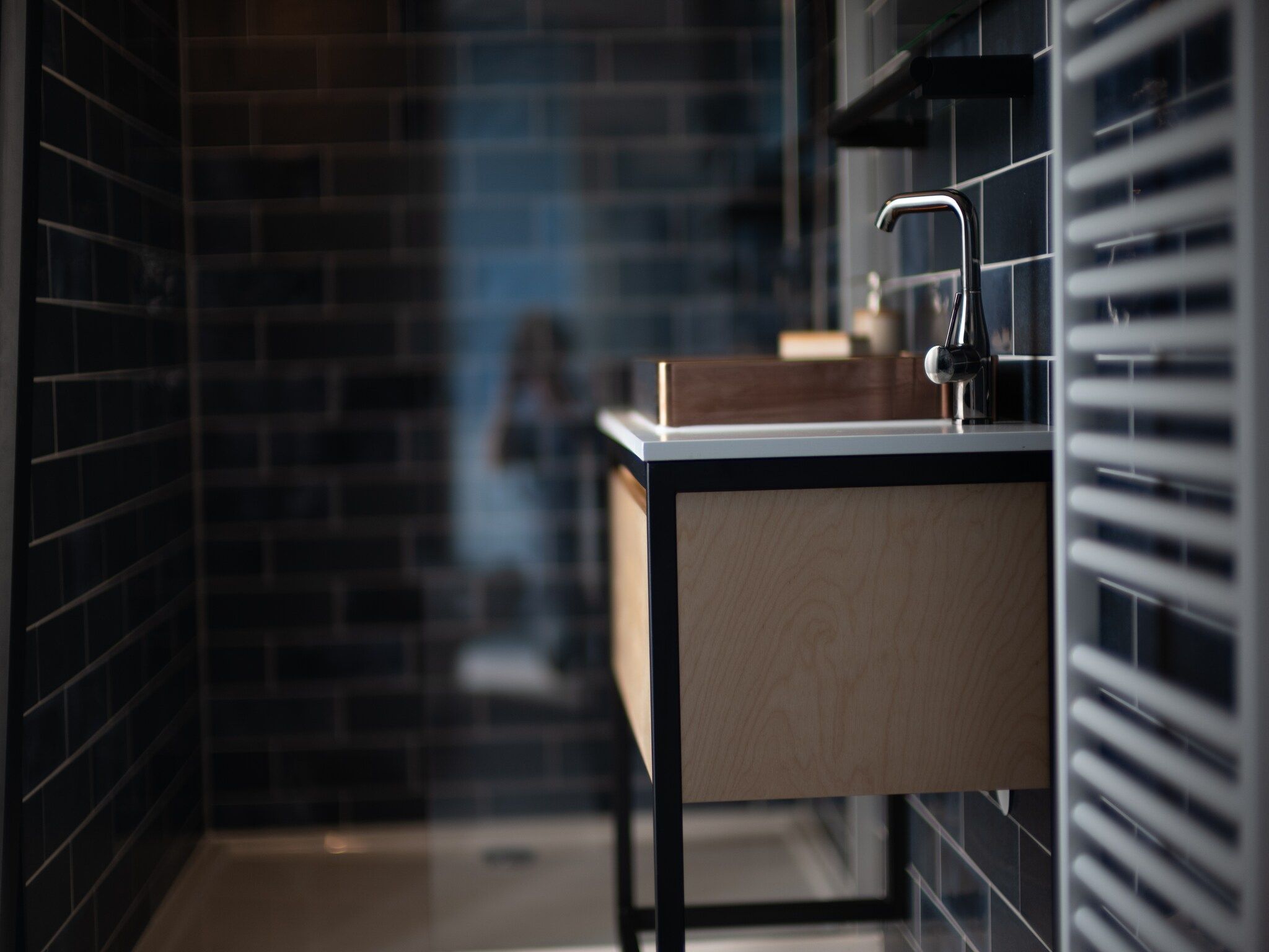 De badkamer van Sea Lodges Zandvoort 6 in Zandvoort