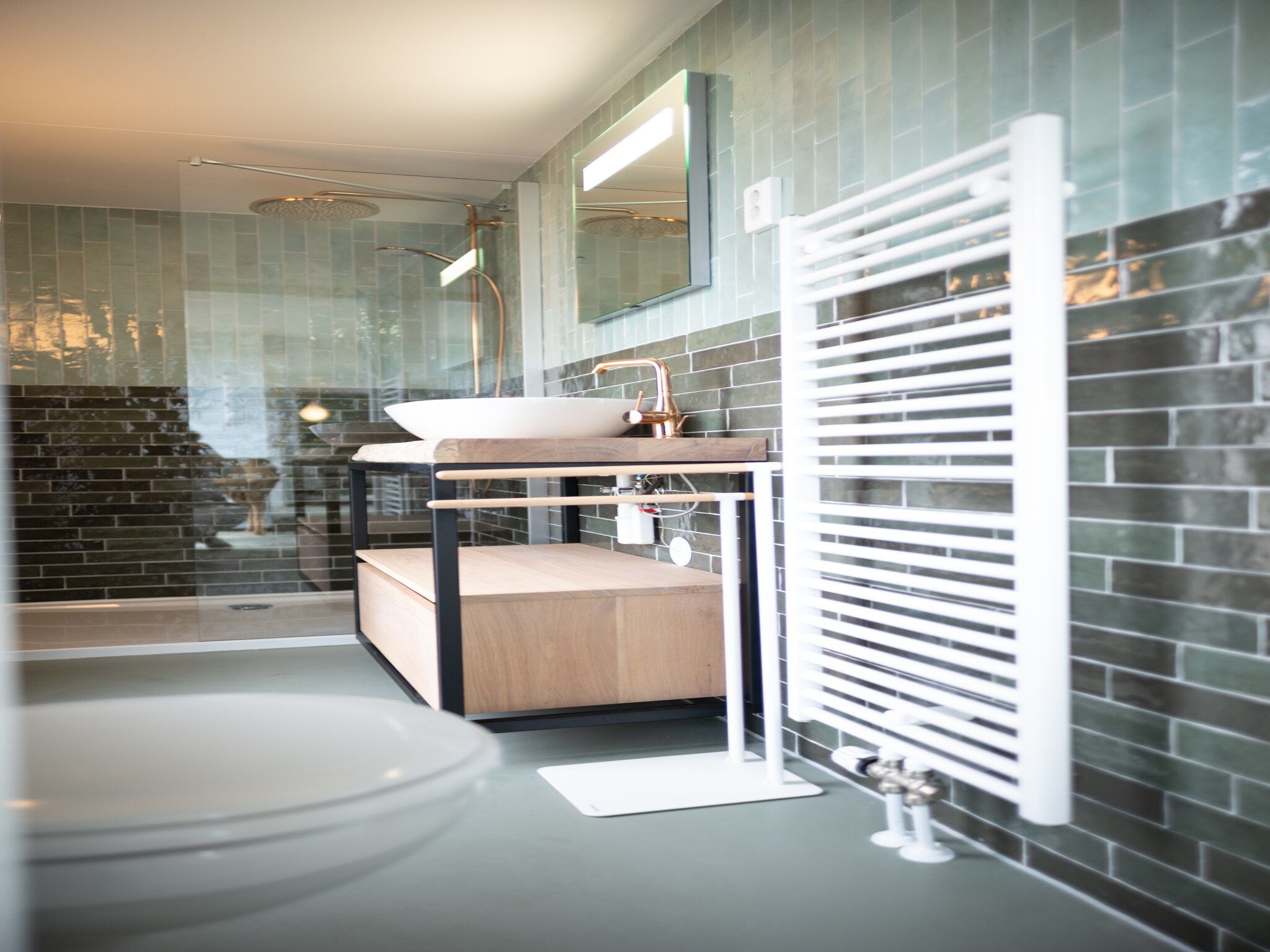 De badkamer van Sea Lodges Zandvoort 5 in Zandvoort