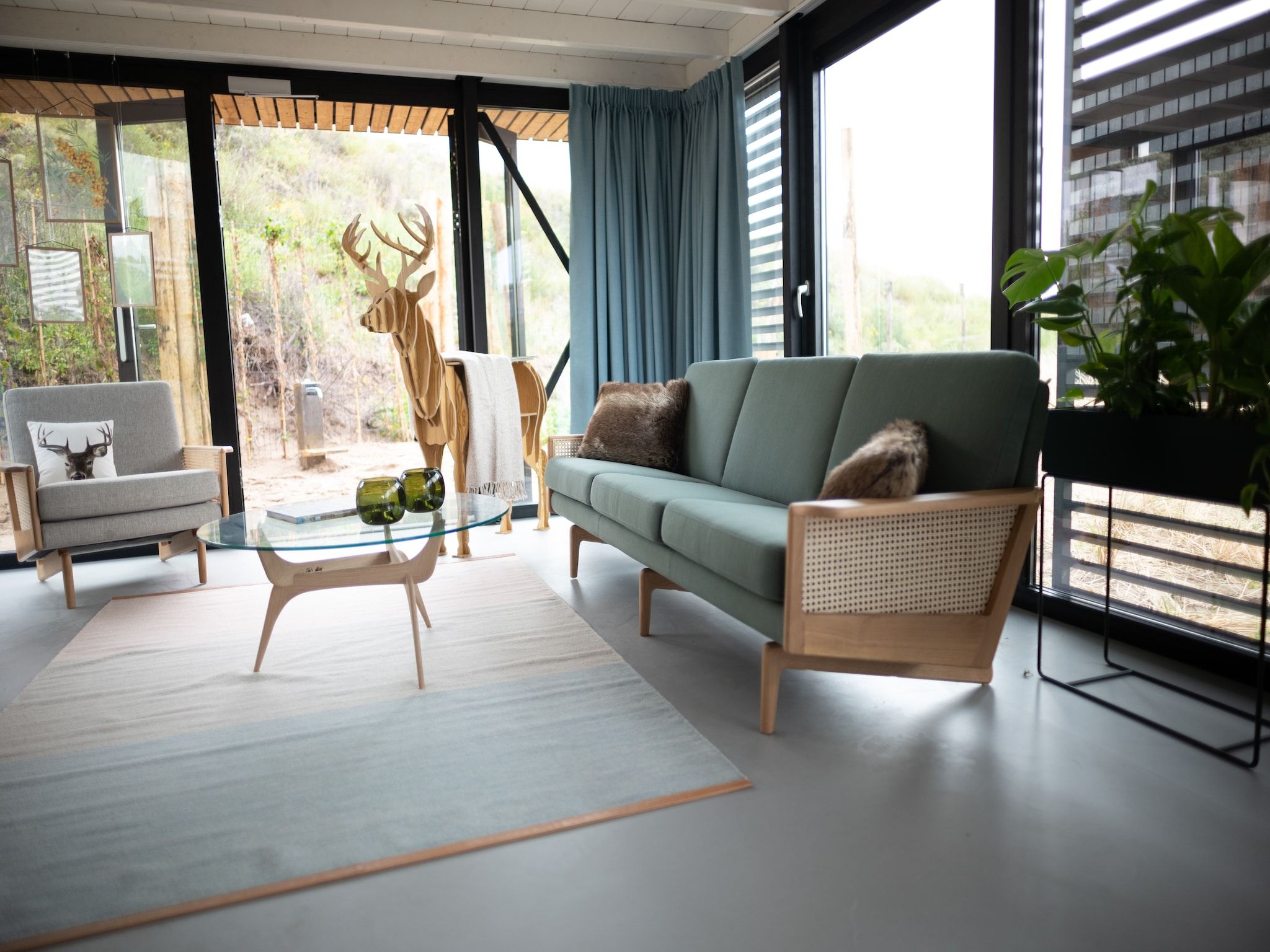 De woonkamer van Sea Lodges Zandvoort 5 in Zandvoort