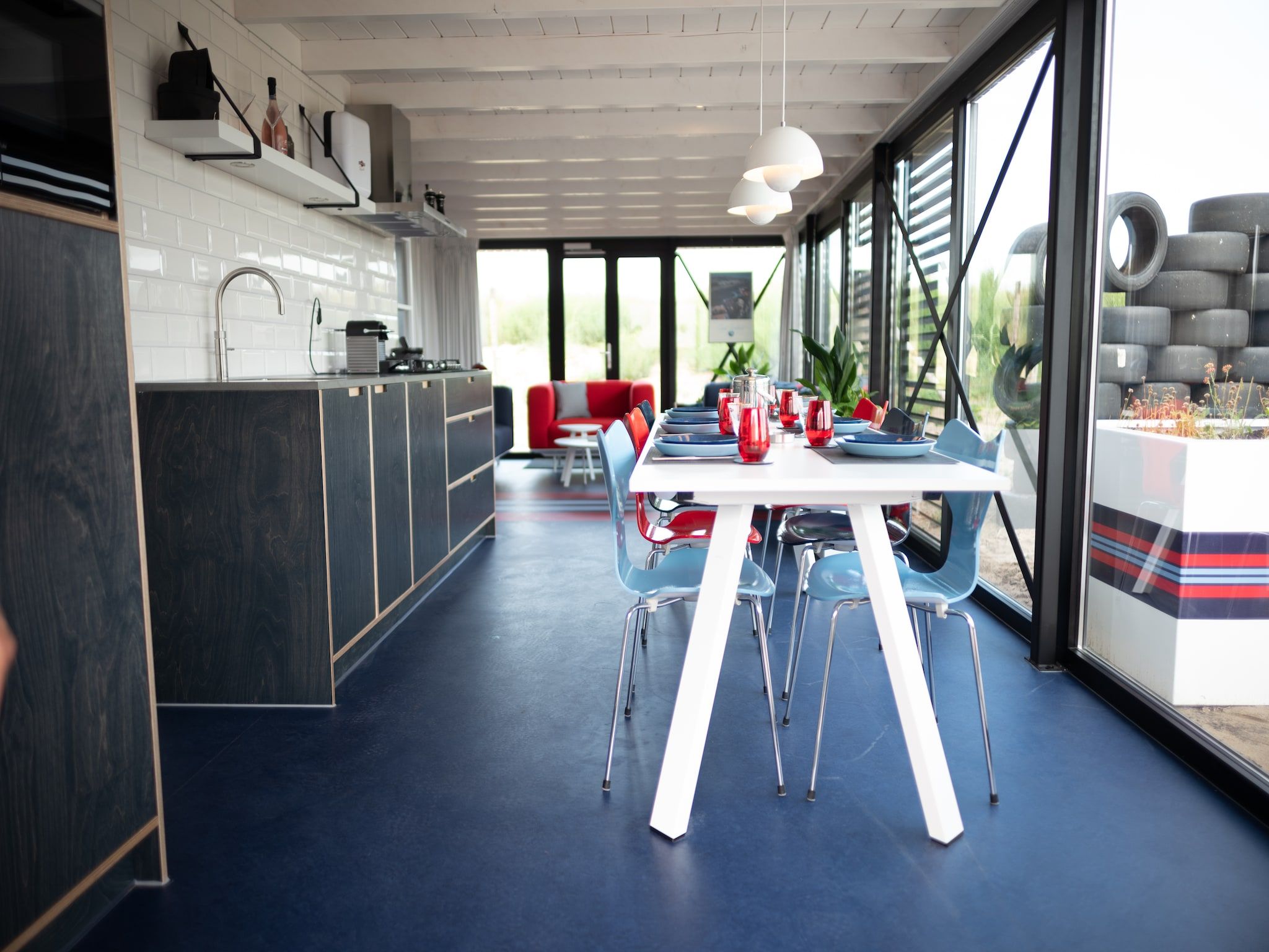 De keuken van Sea Lodges Zandvoort 7 in Zandvoort