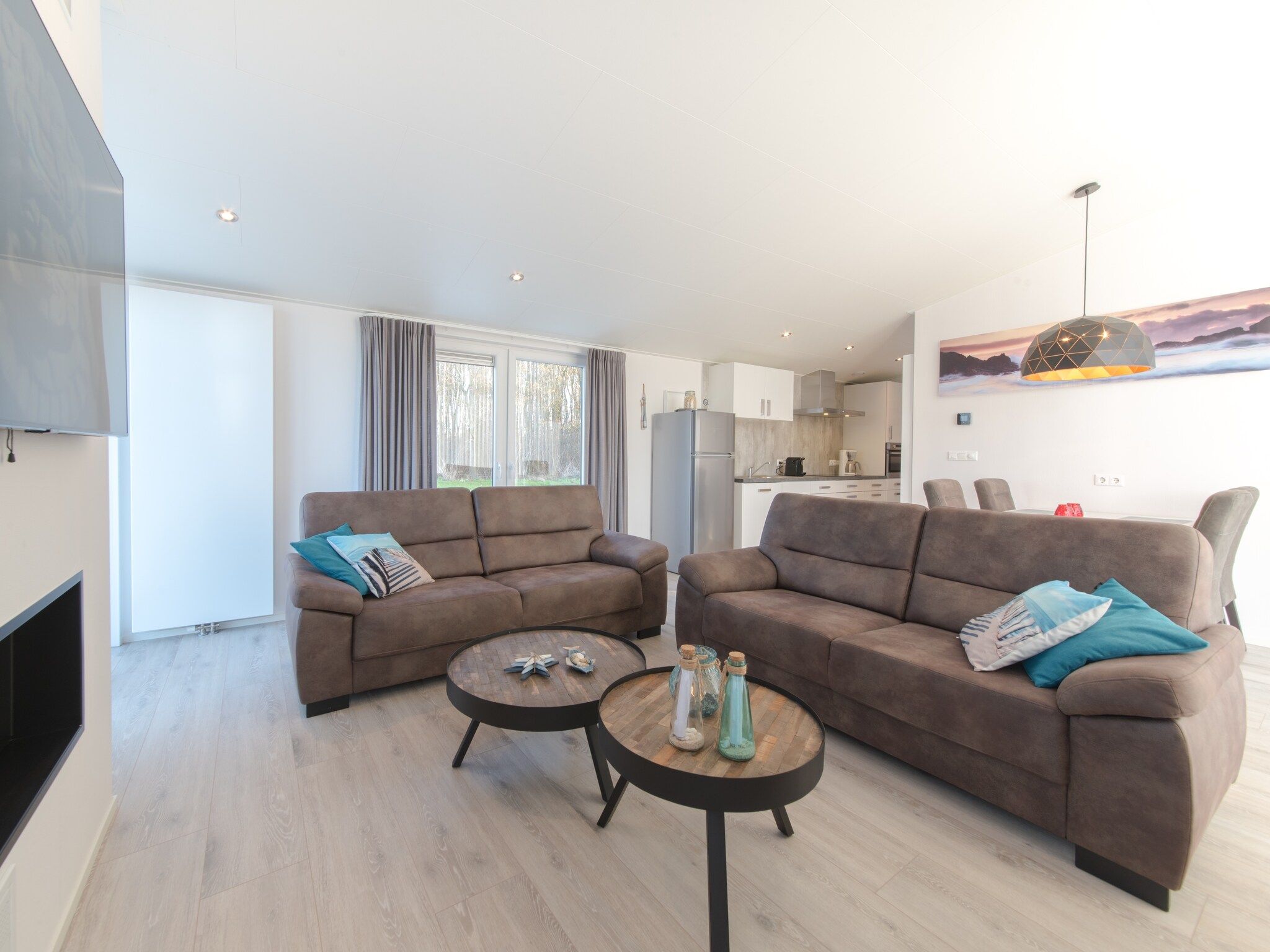 De woonkamer van Water Resort Oosterschelde 103 in Wemeldinge