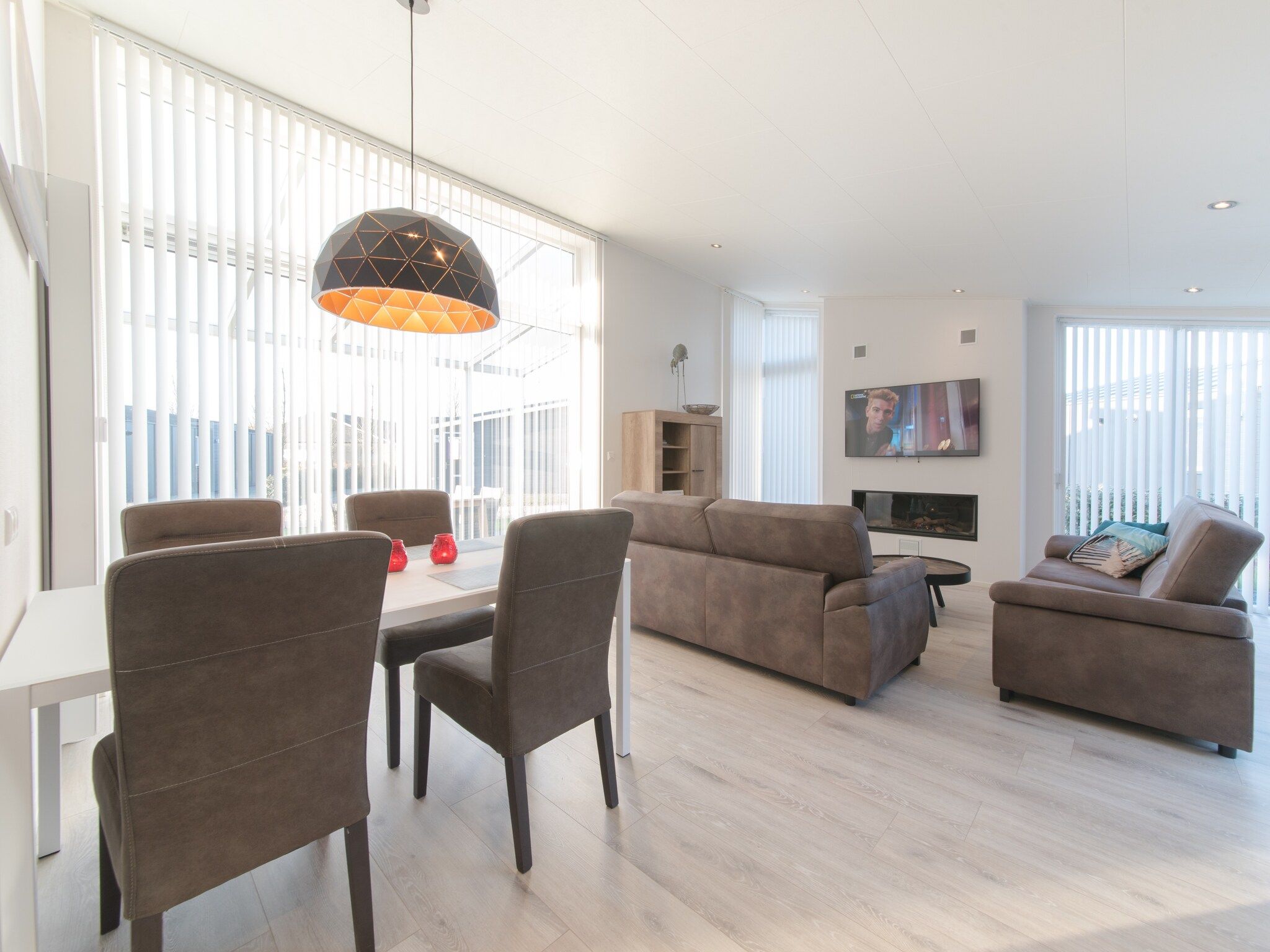 De woonkamer van Water Resort Oosterschelde 103 in Wemeldinge