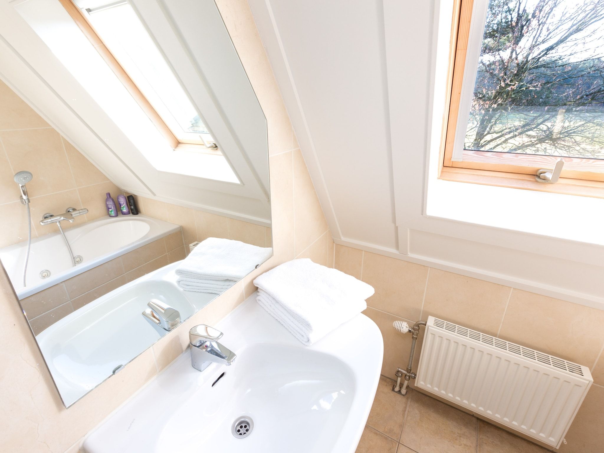 De badkamer van Vakantiepark de Katjeskelder 12 in Oosterhout