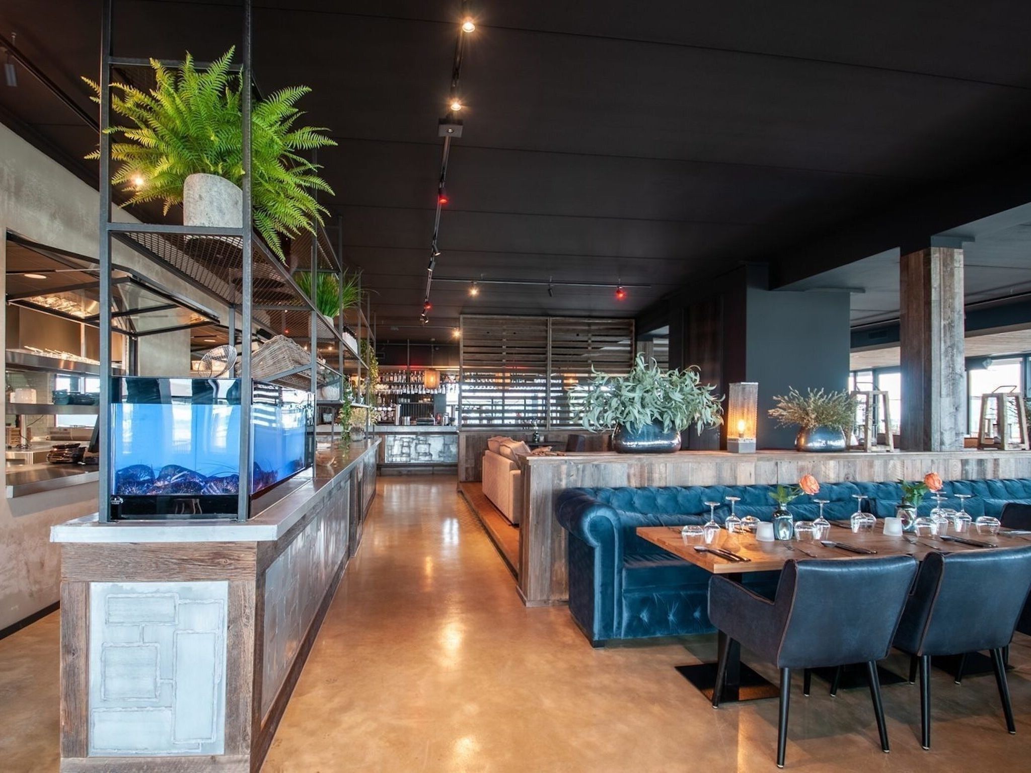 De eetkamer van Resort Waterrijk Oesterdam 2 in Tholen