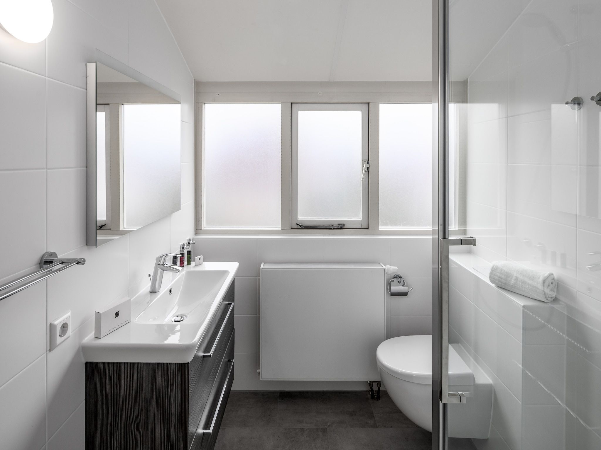 De badkamer van Vakantiepark Zeebad 10 in Breskens