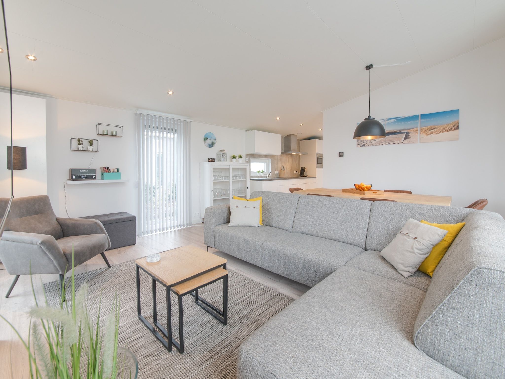 De woonkamer van Water Resort Oosterschelde 39 in Wemeldinge