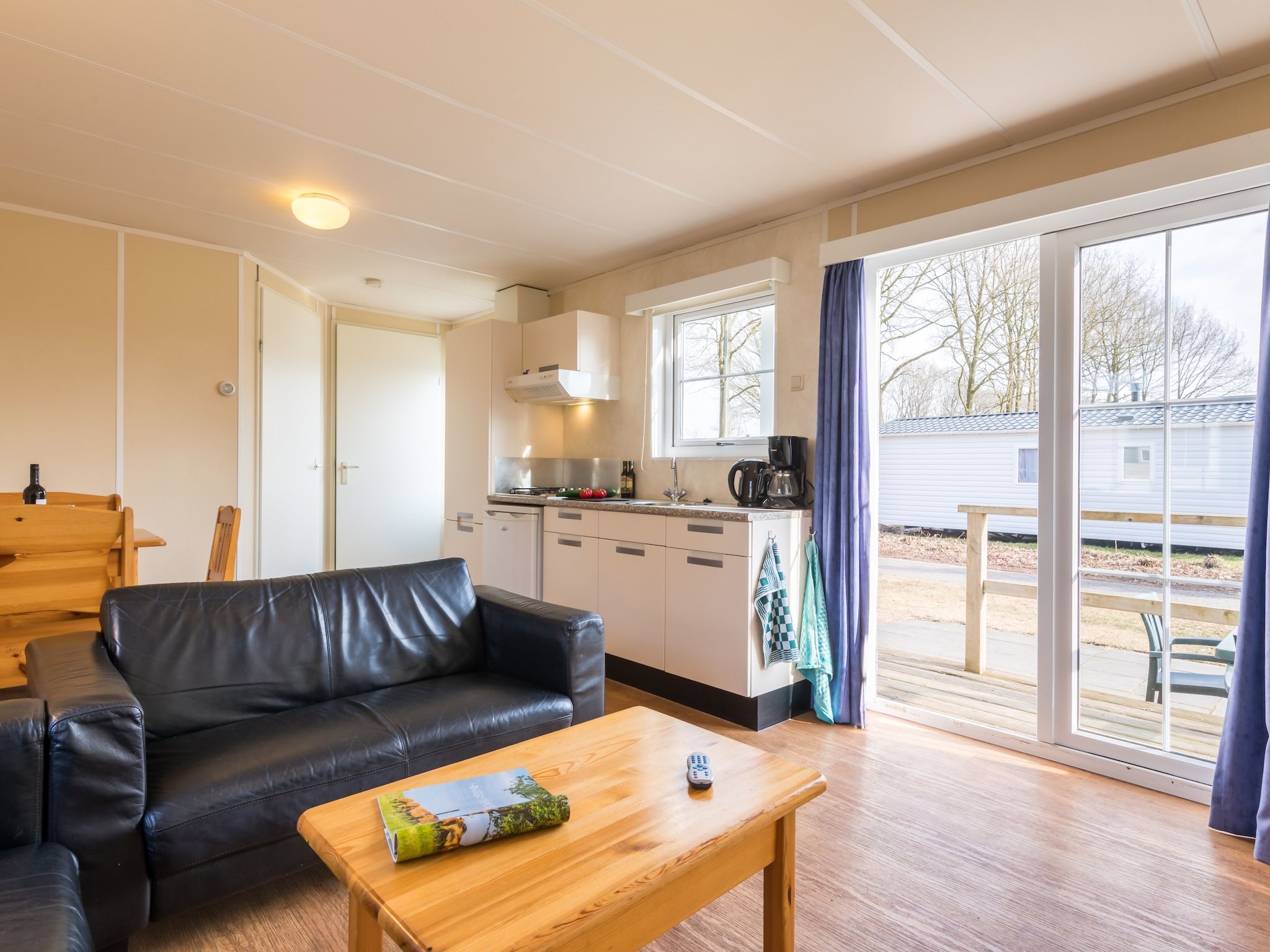 De keuken van Vakantiepark Hunzedal 14 in Borger