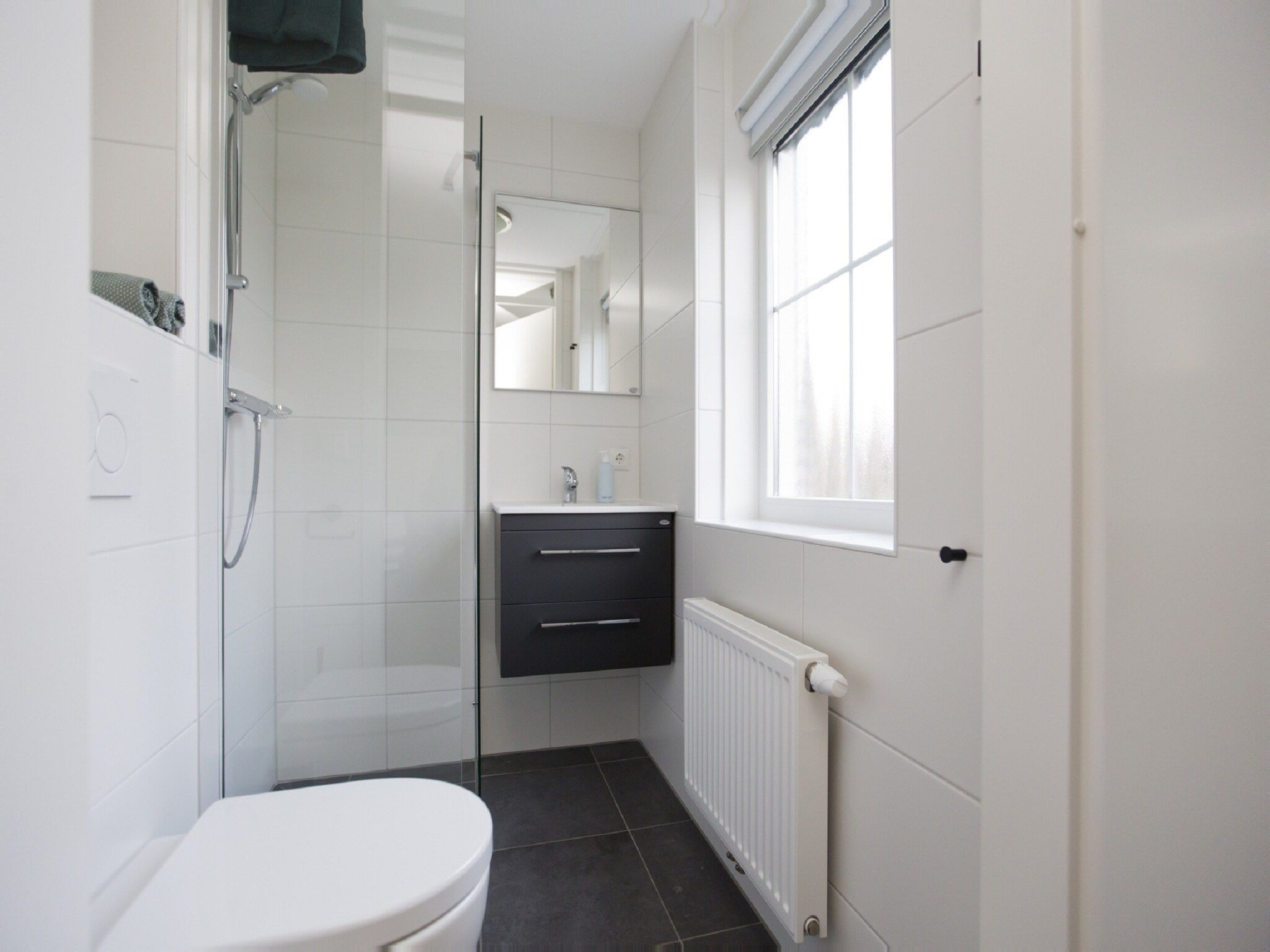 De badkamer van Landgoed De IJsvogel 9 in Voorthuizen