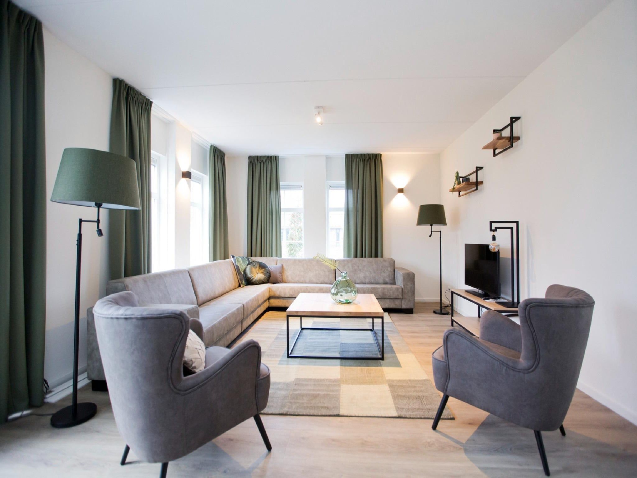 De woonkamer van Landgoed De IJsvogel 9 in Voorthuizen