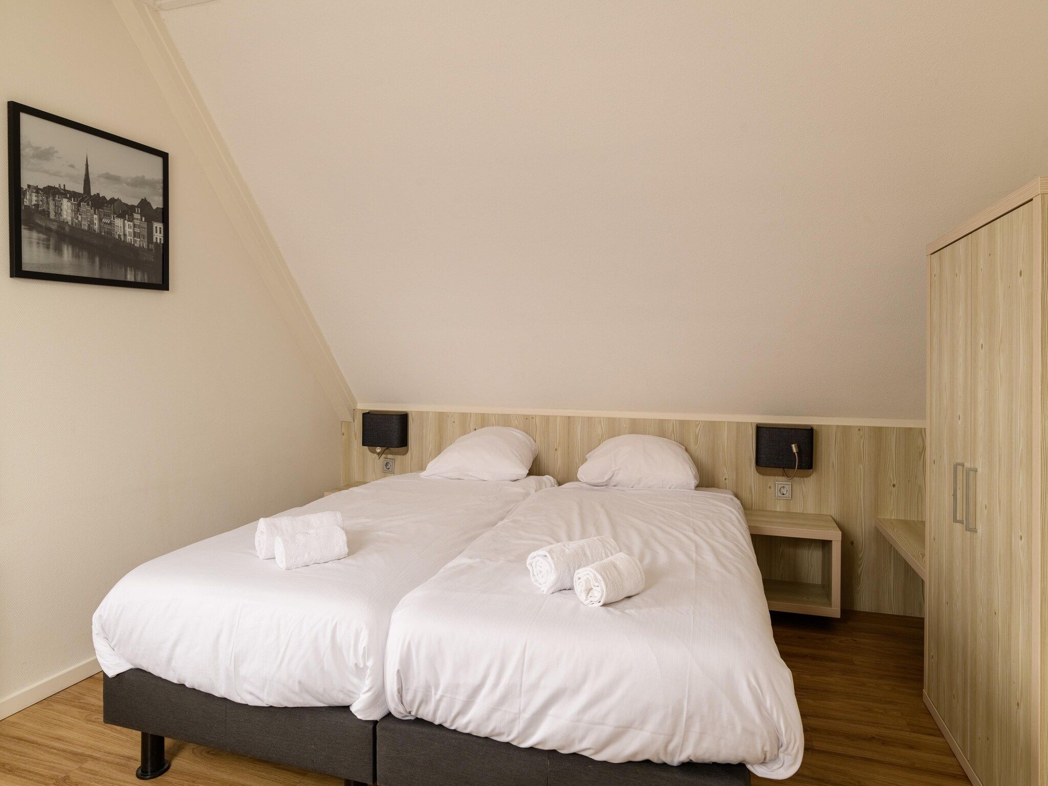 Een slaapkamer van Resort Maastricht 20 in Maastricht