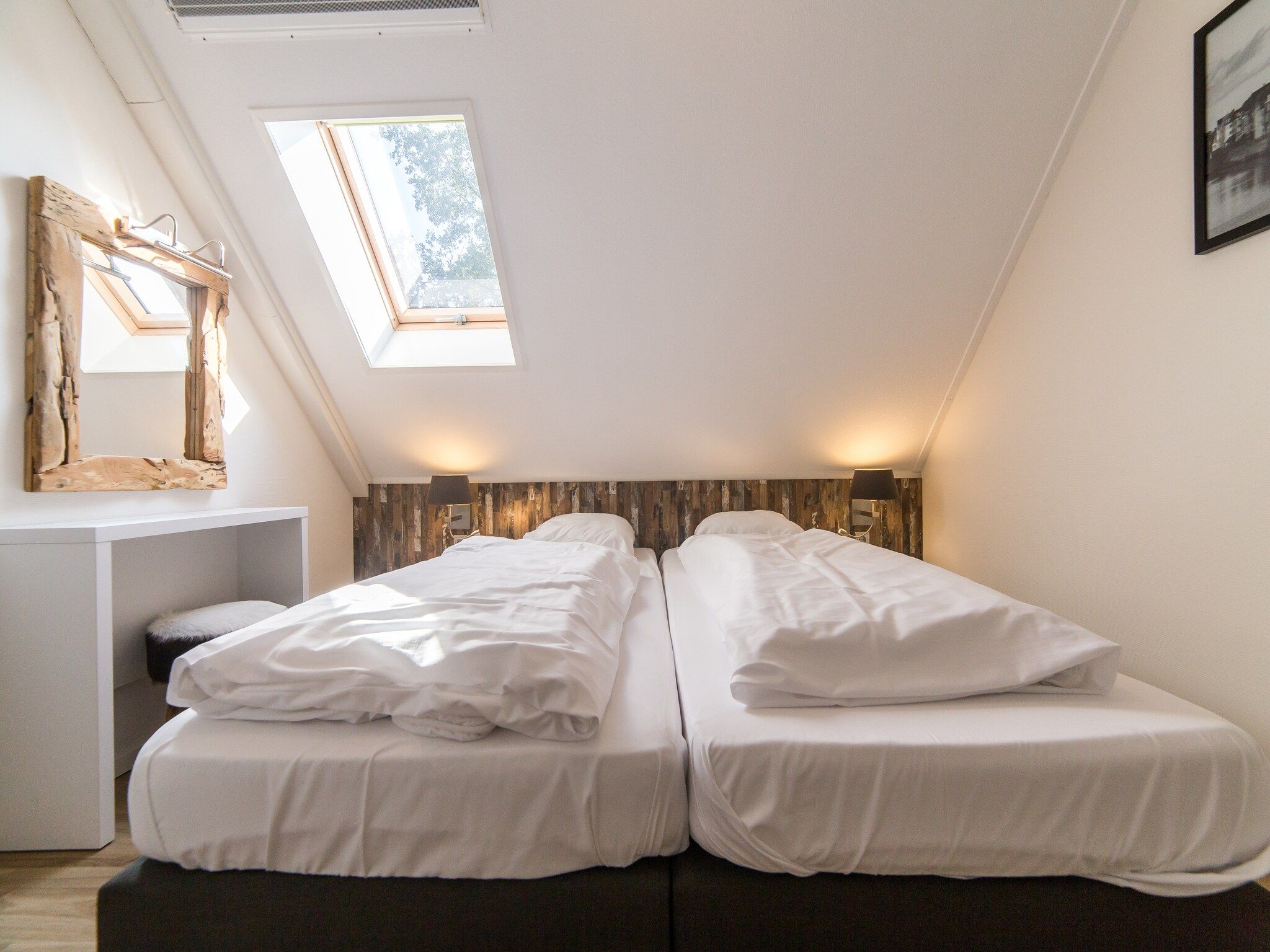 Een slaapkamer van Resort Maastricht 17 in Maastricht