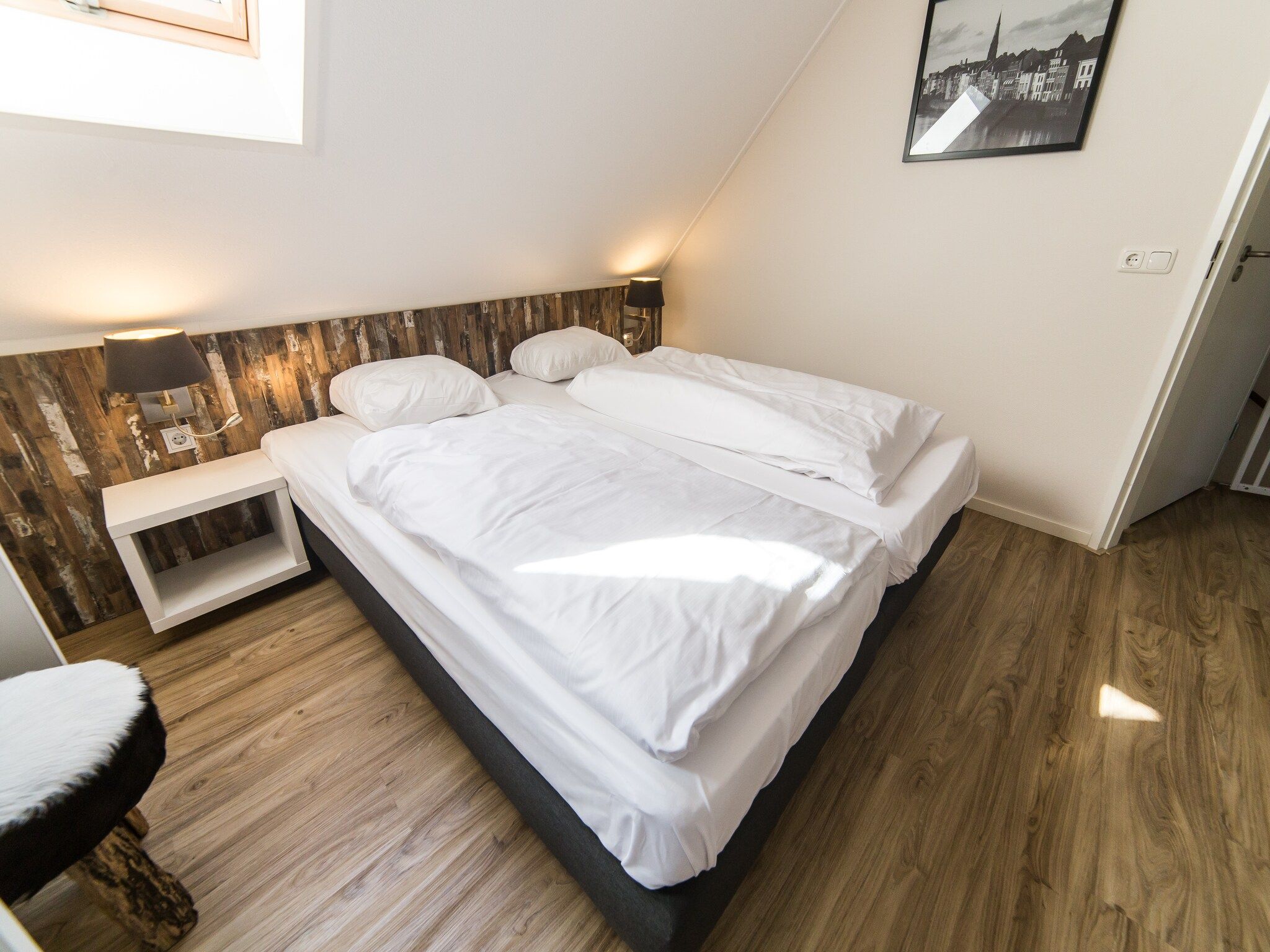 Een slaapkamer van Resort Maastricht 17 in Maastricht