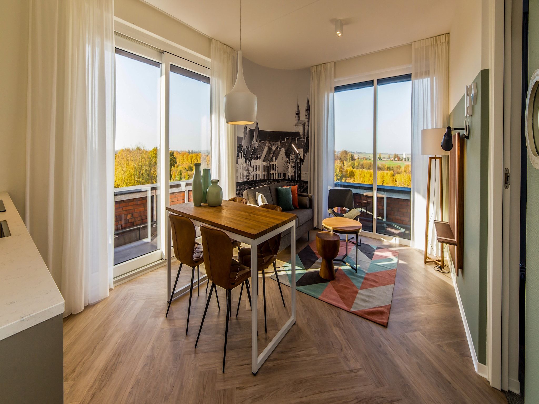 De eetkamer van Resort Maastricht - Prins van Oranje 3 in Maastricht