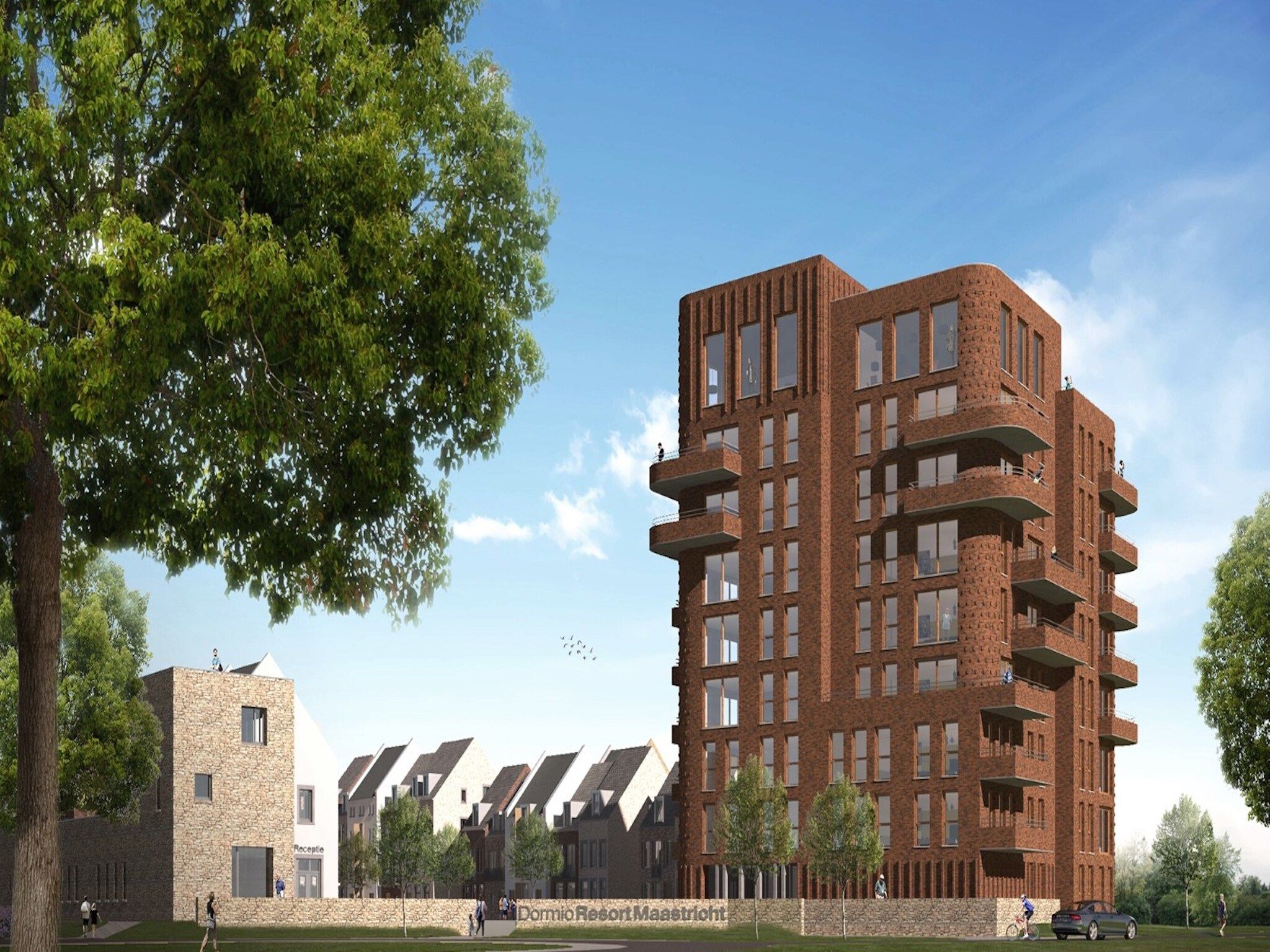 De buitenkant van Resort Maastricht - Prins van Oranje 1 in Maastricht