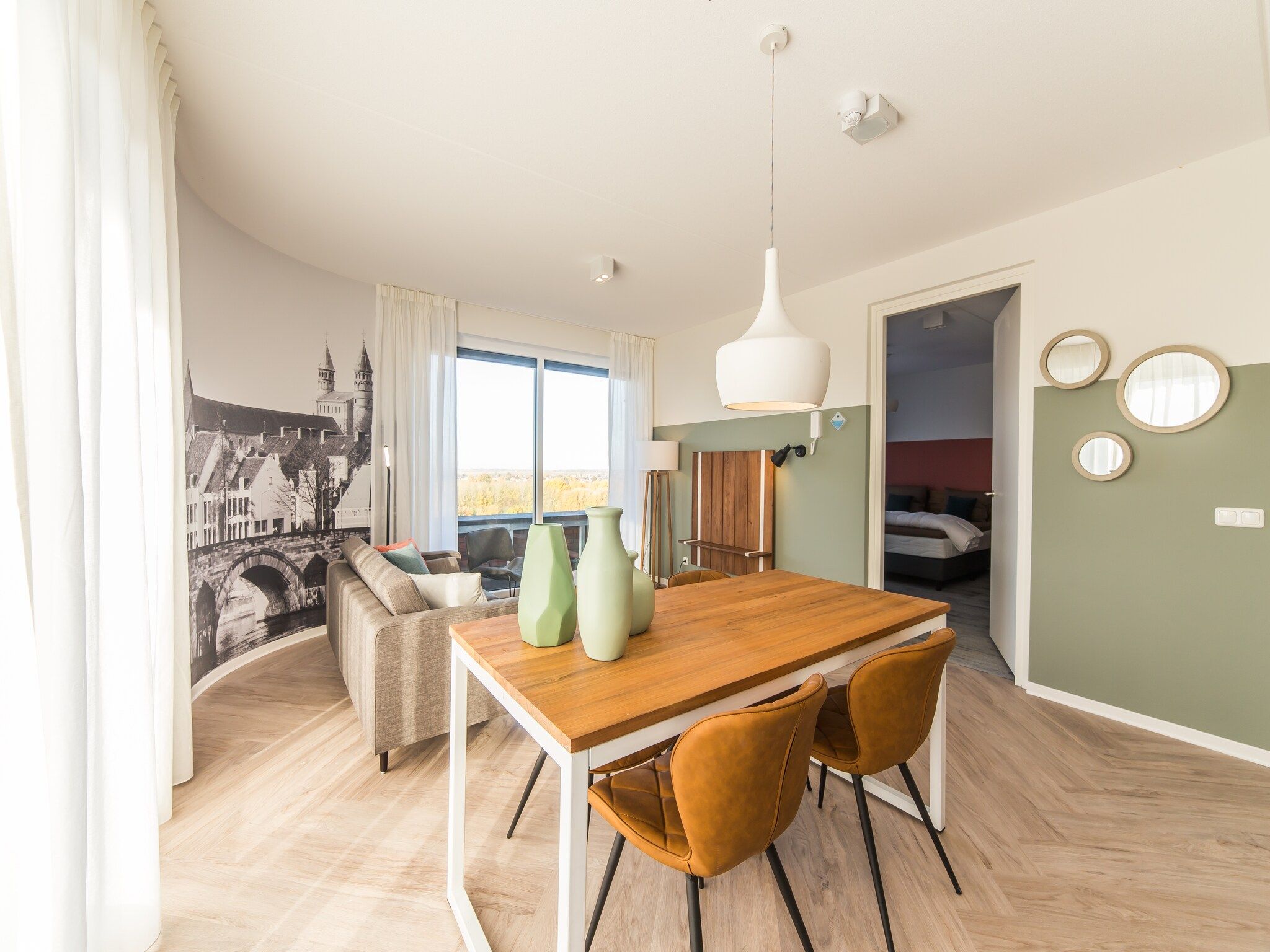 De woonkamer van Resort Maastricht - Prins van Oranje 1 in Maastricht