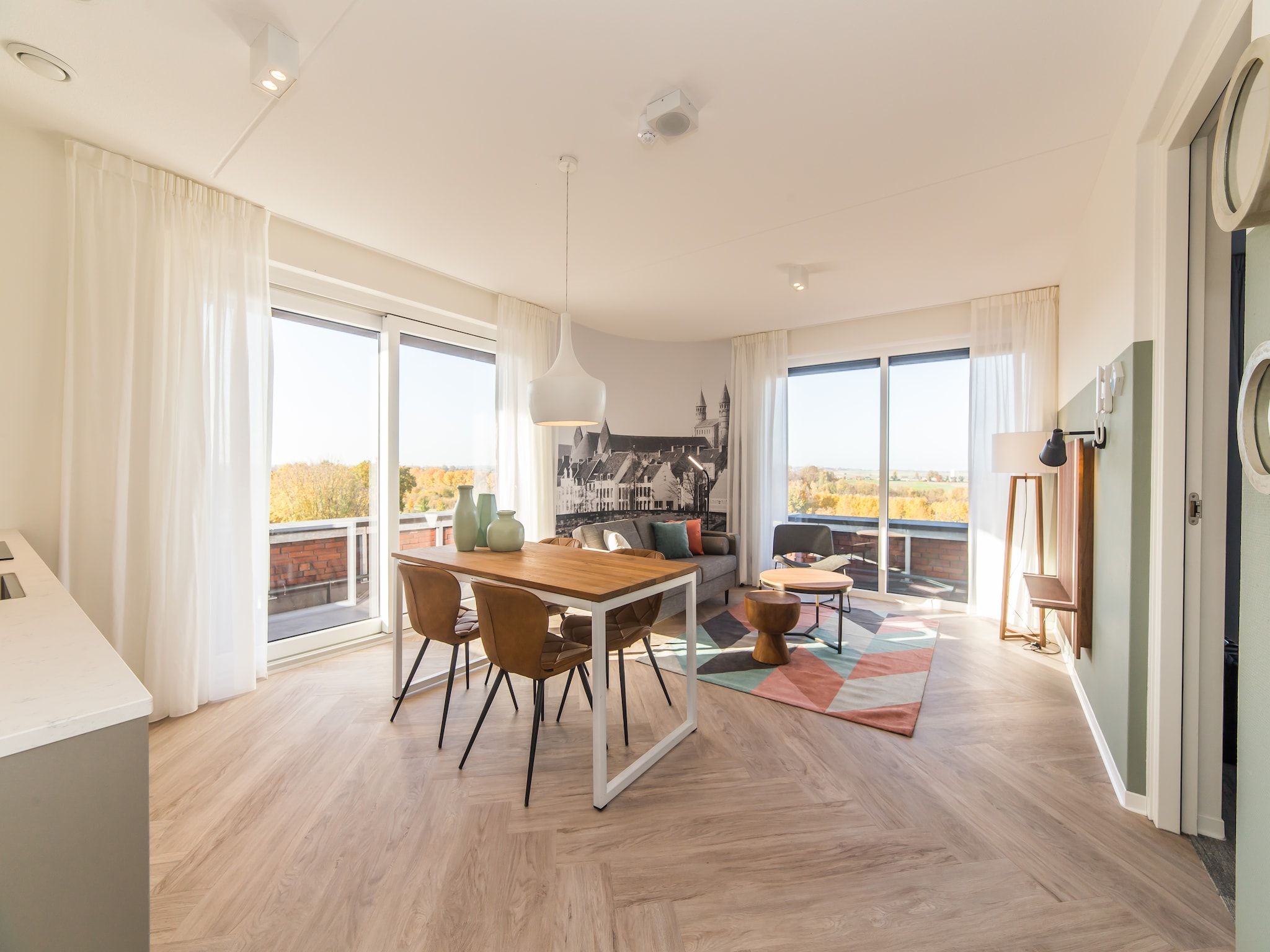 De eetkamer van Resort Maastricht - Prins van Oranje 3 in Maastricht