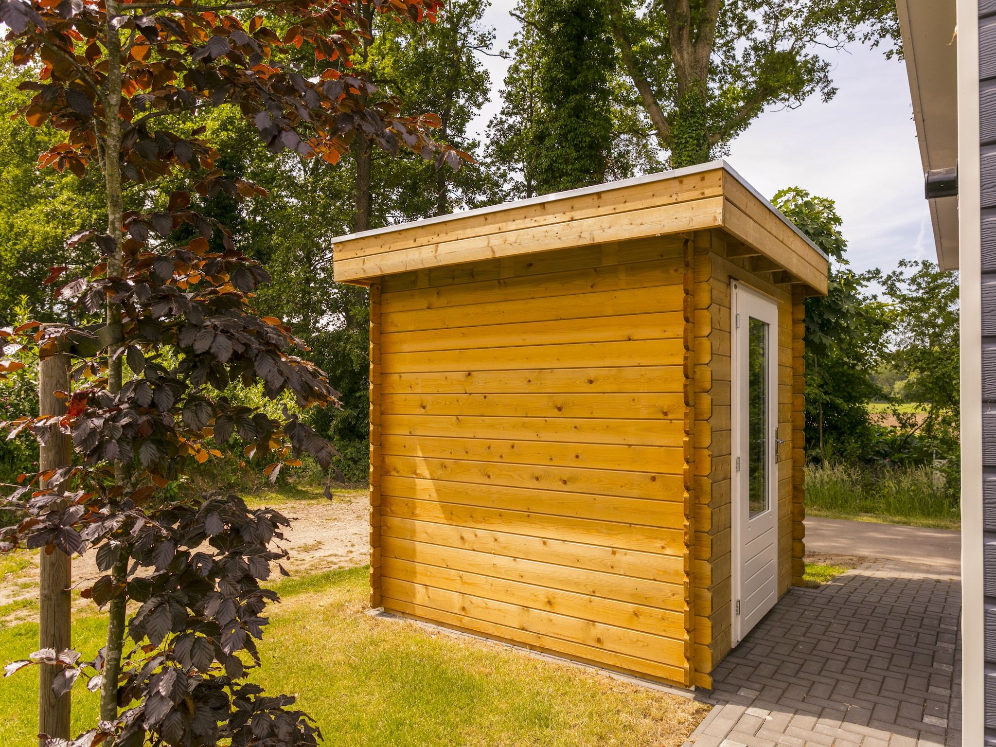 De tuin van Vakantiepark De Lochemse Berg 2 in Lochem