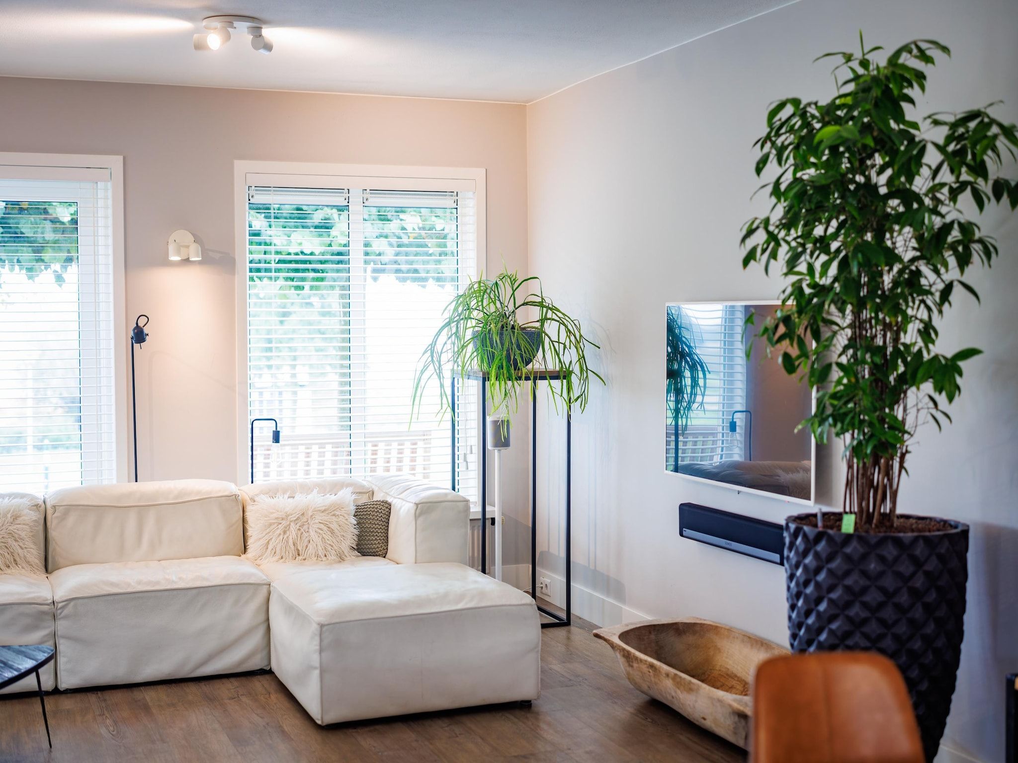 De woonkamer van Vakantiepark Eiland van Maurik 4 in Maurik