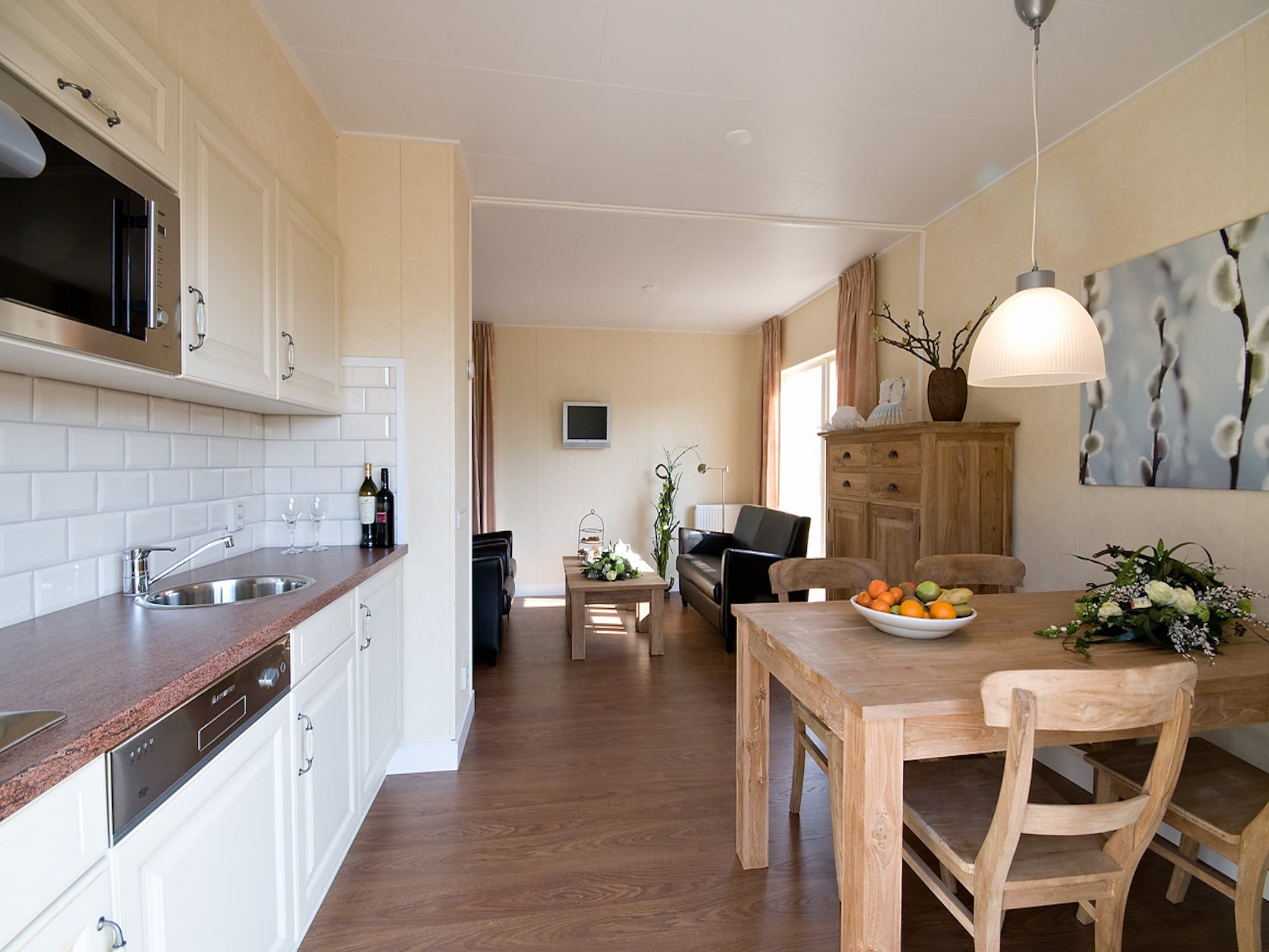 De keuken van De Grimberghoeve 1 in Notter