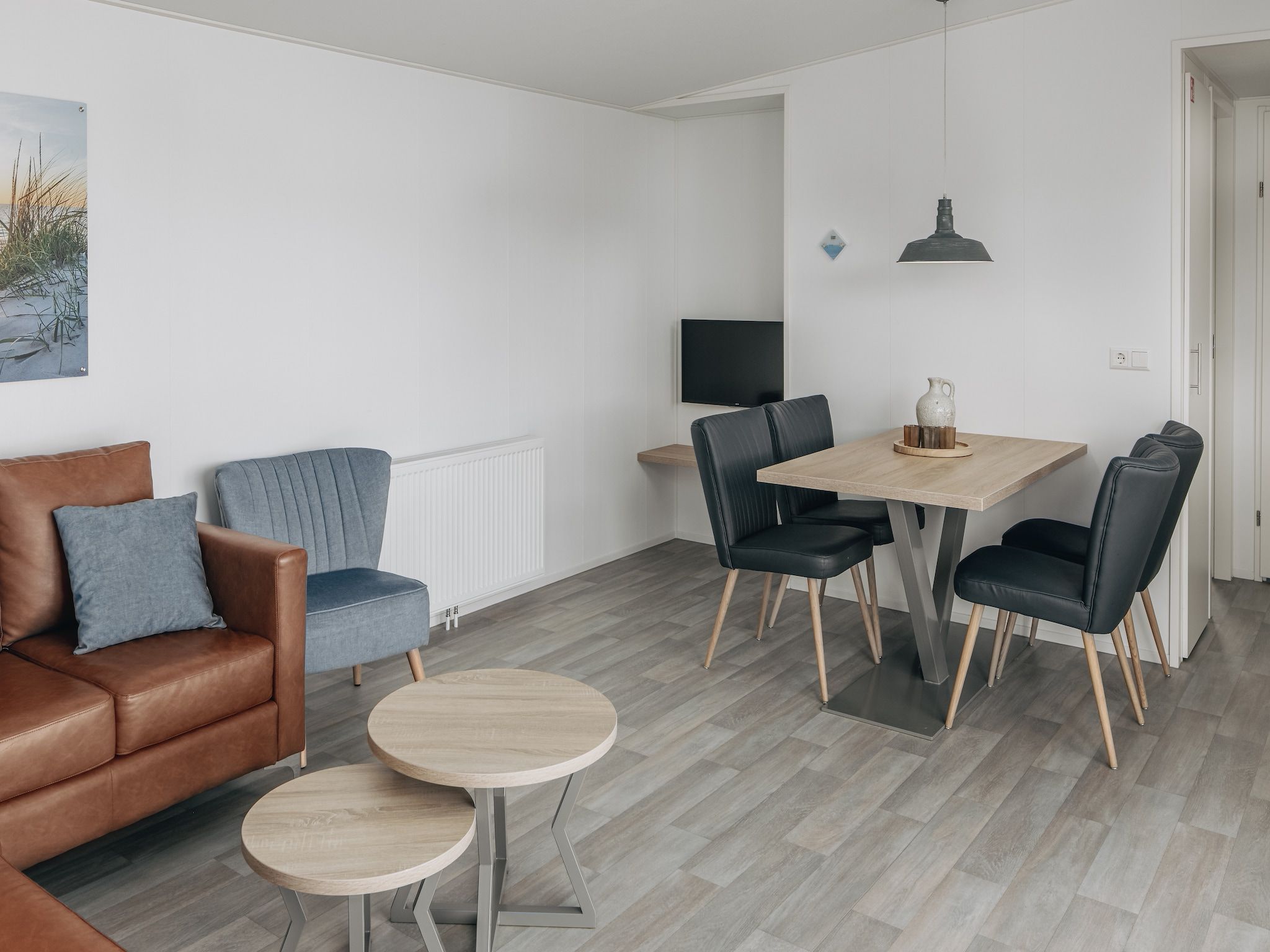 De woonkamer van Vakantiepark Hof Domburg 19 in Domburg