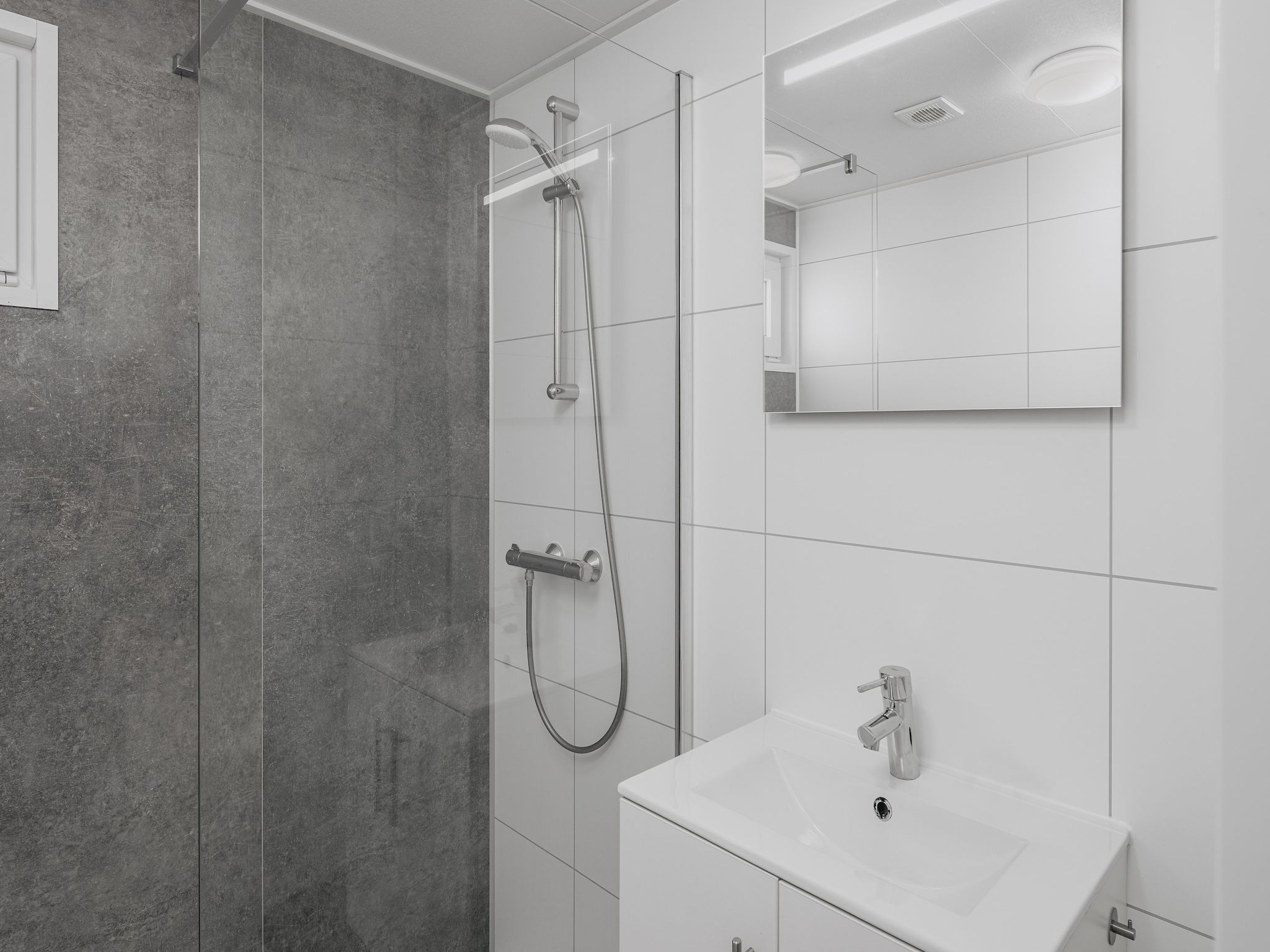 De badkamer van Vakantiepark Hof Domburg 19 in Domburg