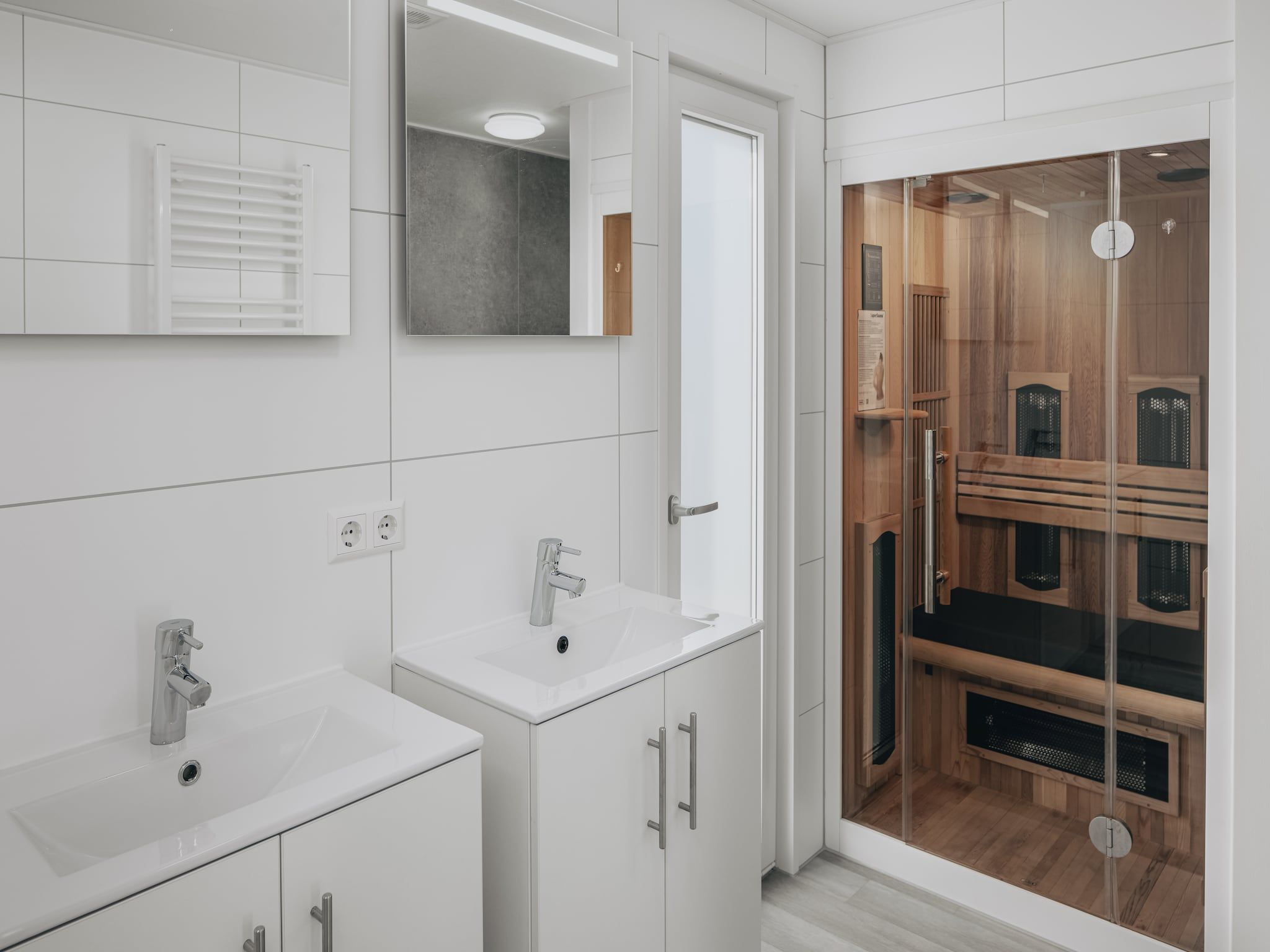 De badkamer van Vakantiepark Hof Domburg 20 in Domburg