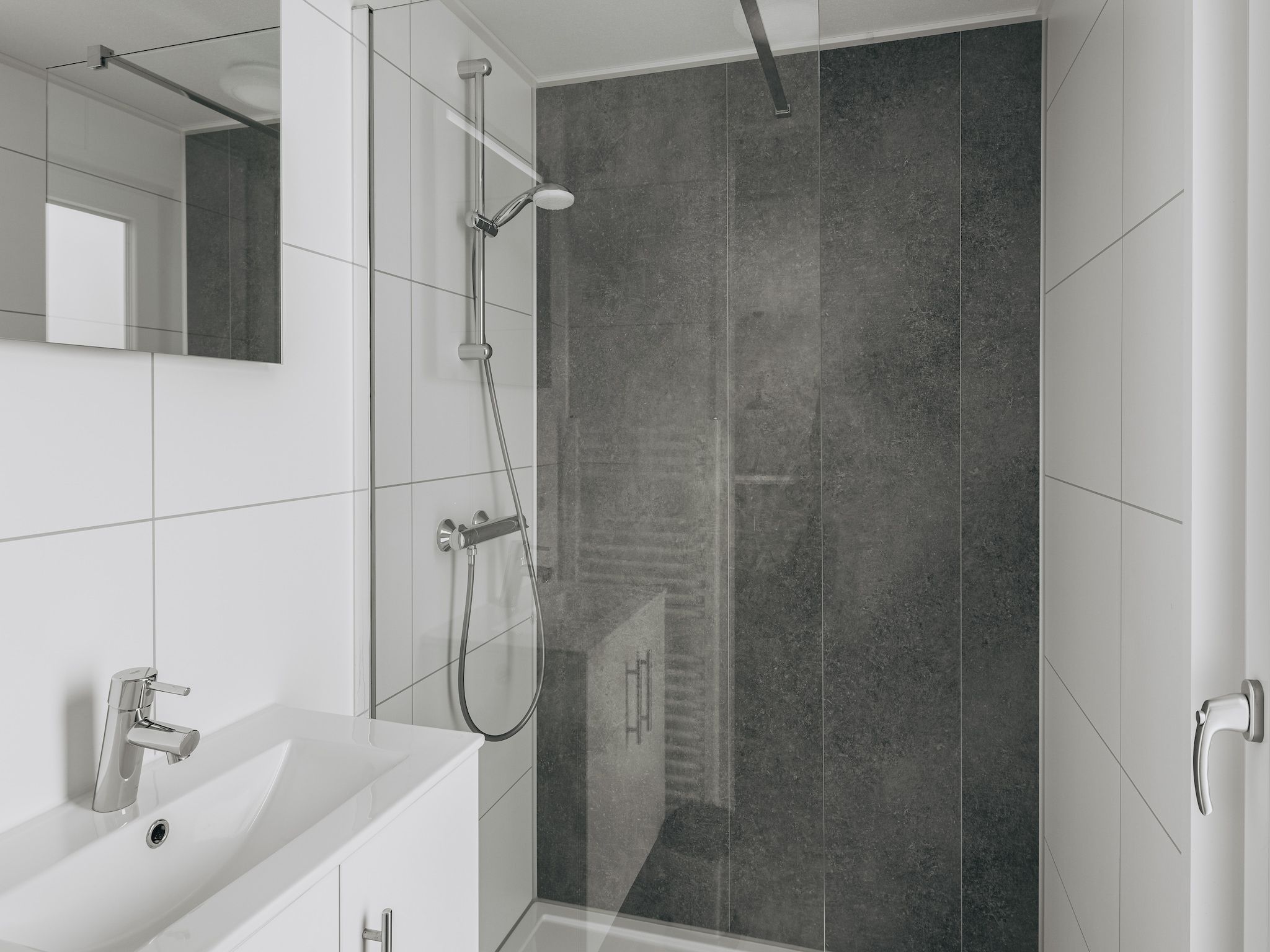 De badkamer van Vakantiepark Hof Domburg 22 in Domburg