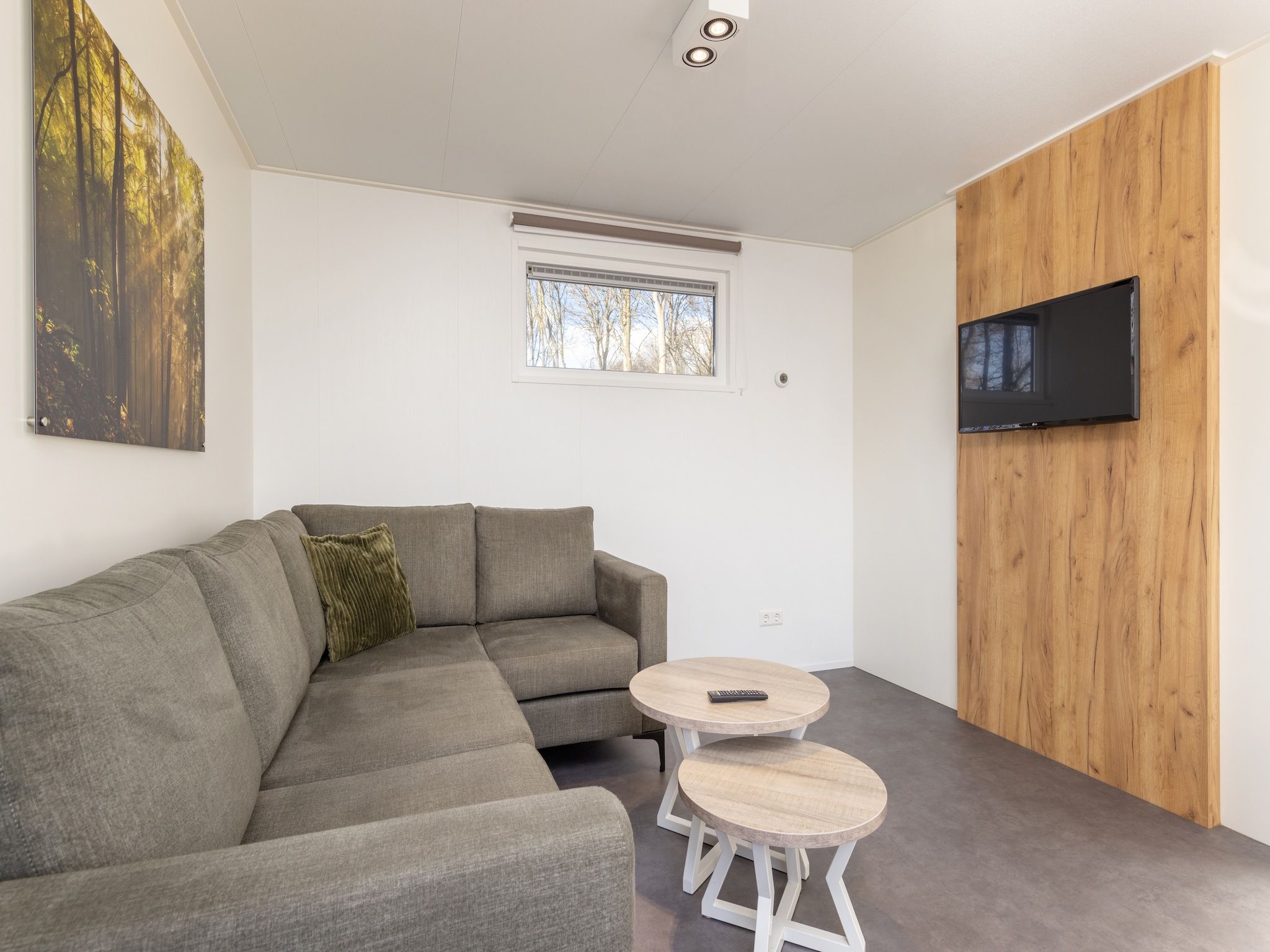 De woonkamer van Hunzepark 12 in Gasselternijveen