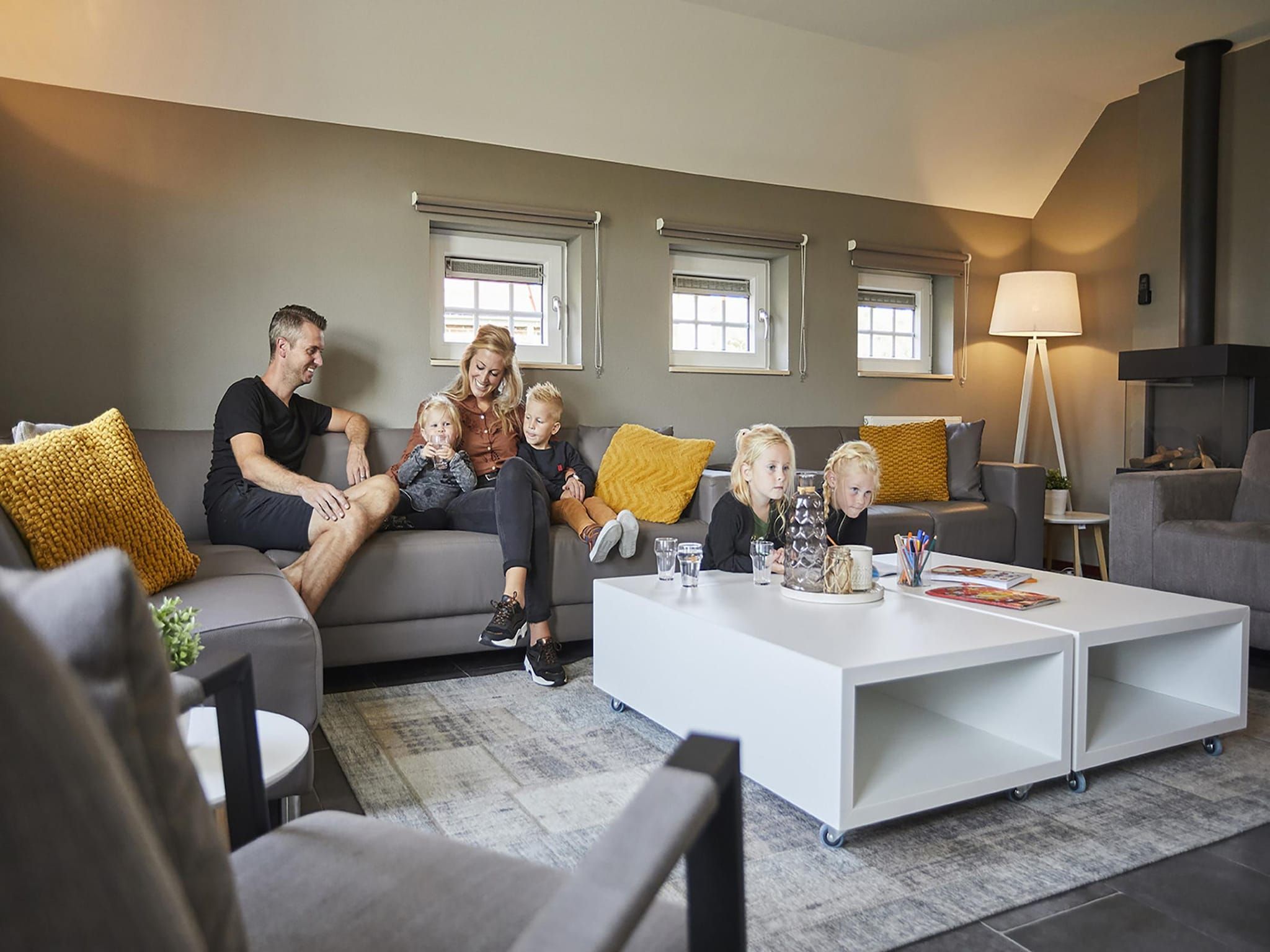 De woonkamer van Buitenhof De Leistert 30 in Roggel