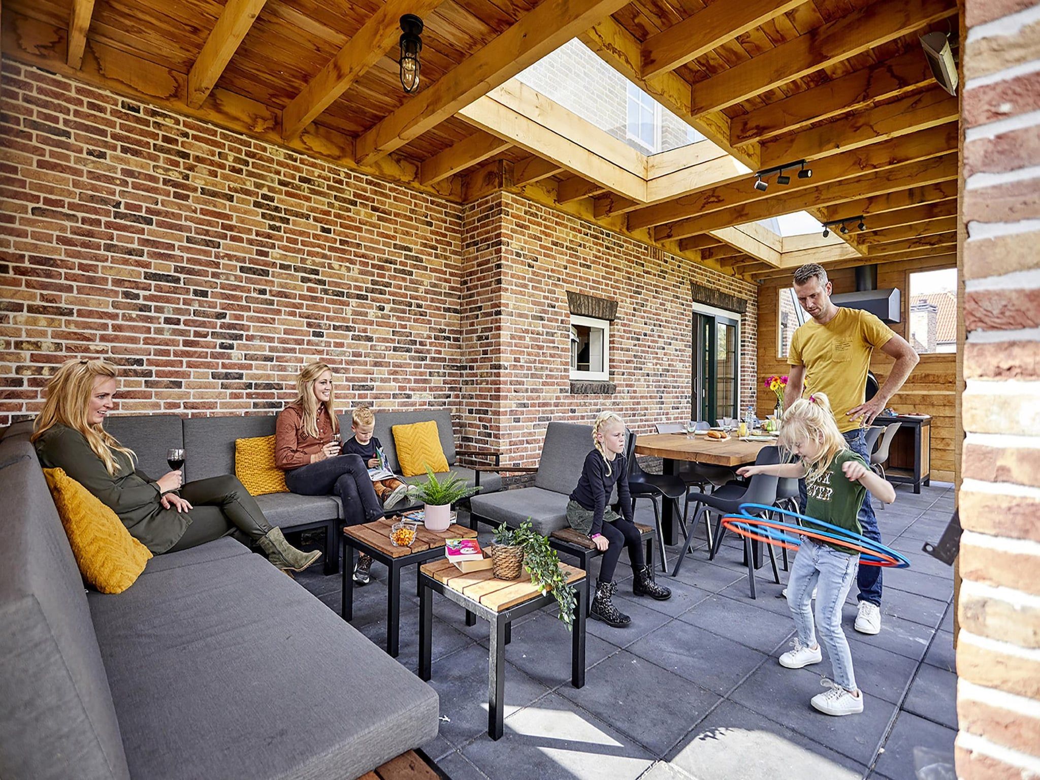 De woonkamer van Buitenhof De Leistert 31 in Roggel