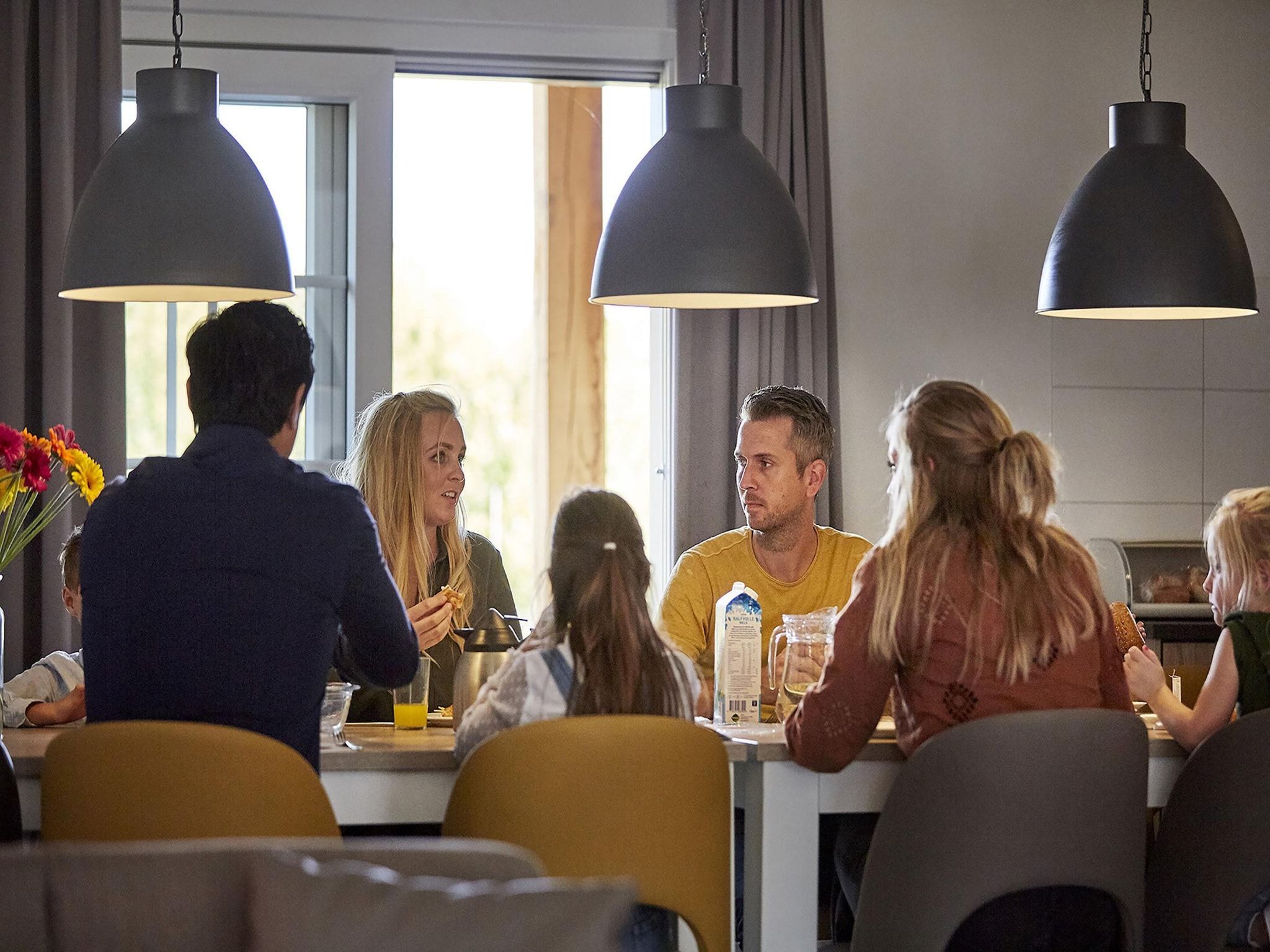 De eetkamer van Buitenhof De Leistert 32 in Roggel