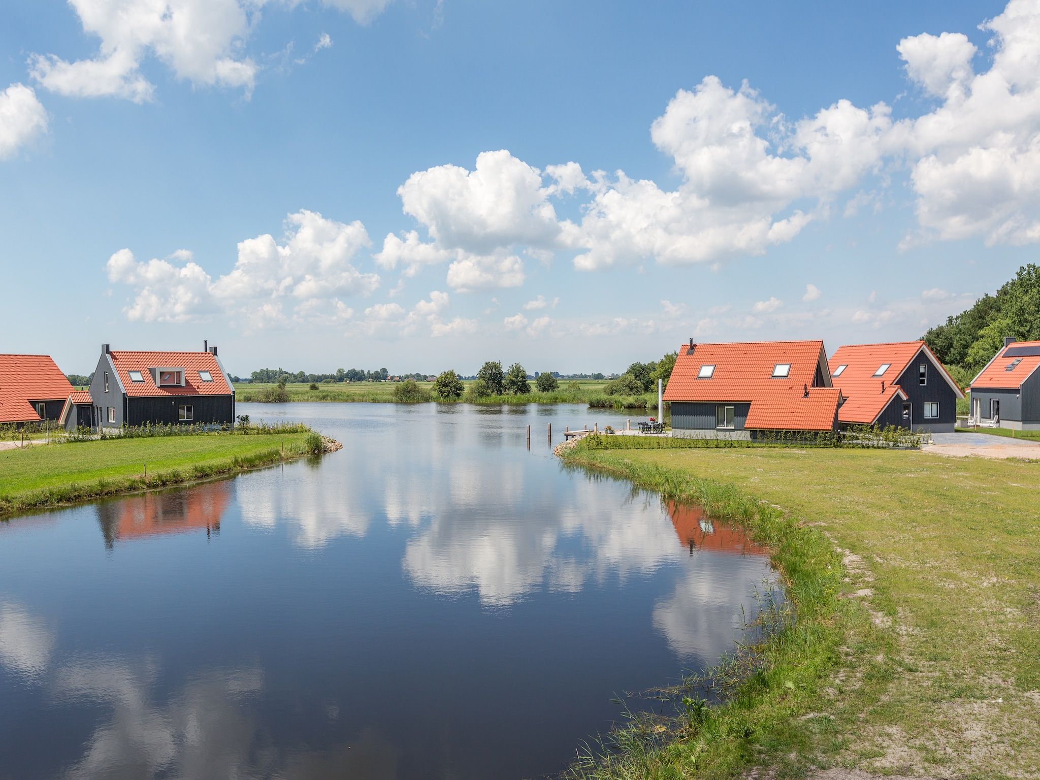 De buitenkant van Waterpark Langelille 2 in Langelille