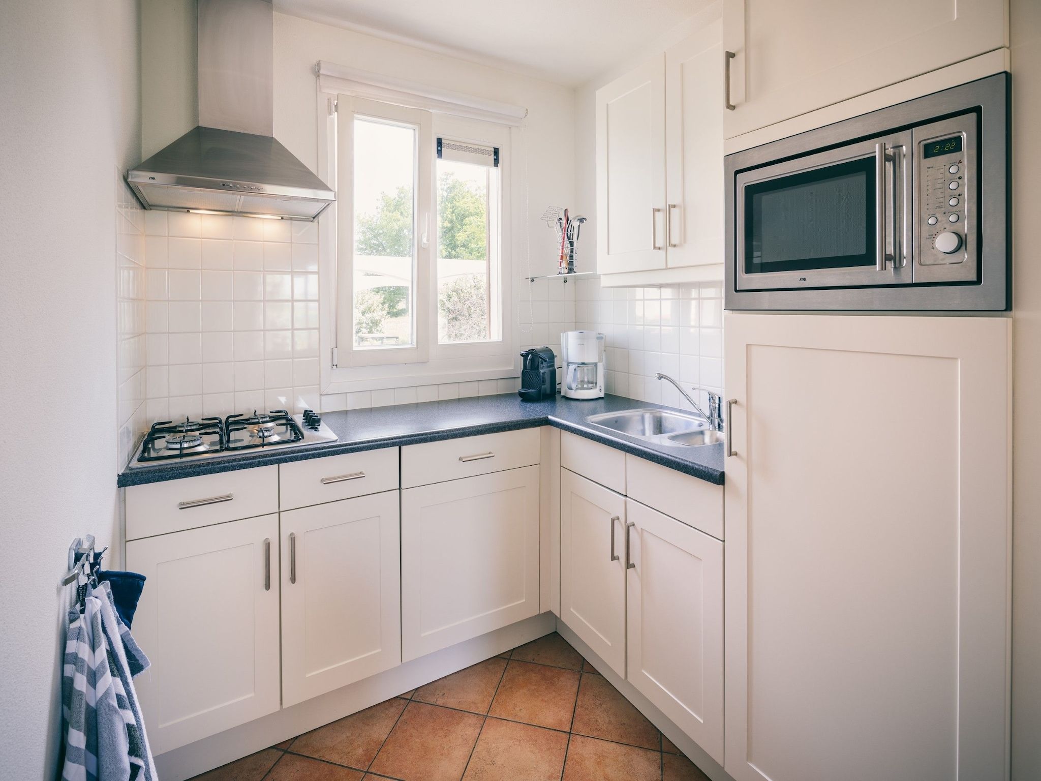 De keuken van Duinresort Dunimar 1 in Noordwijkerhout